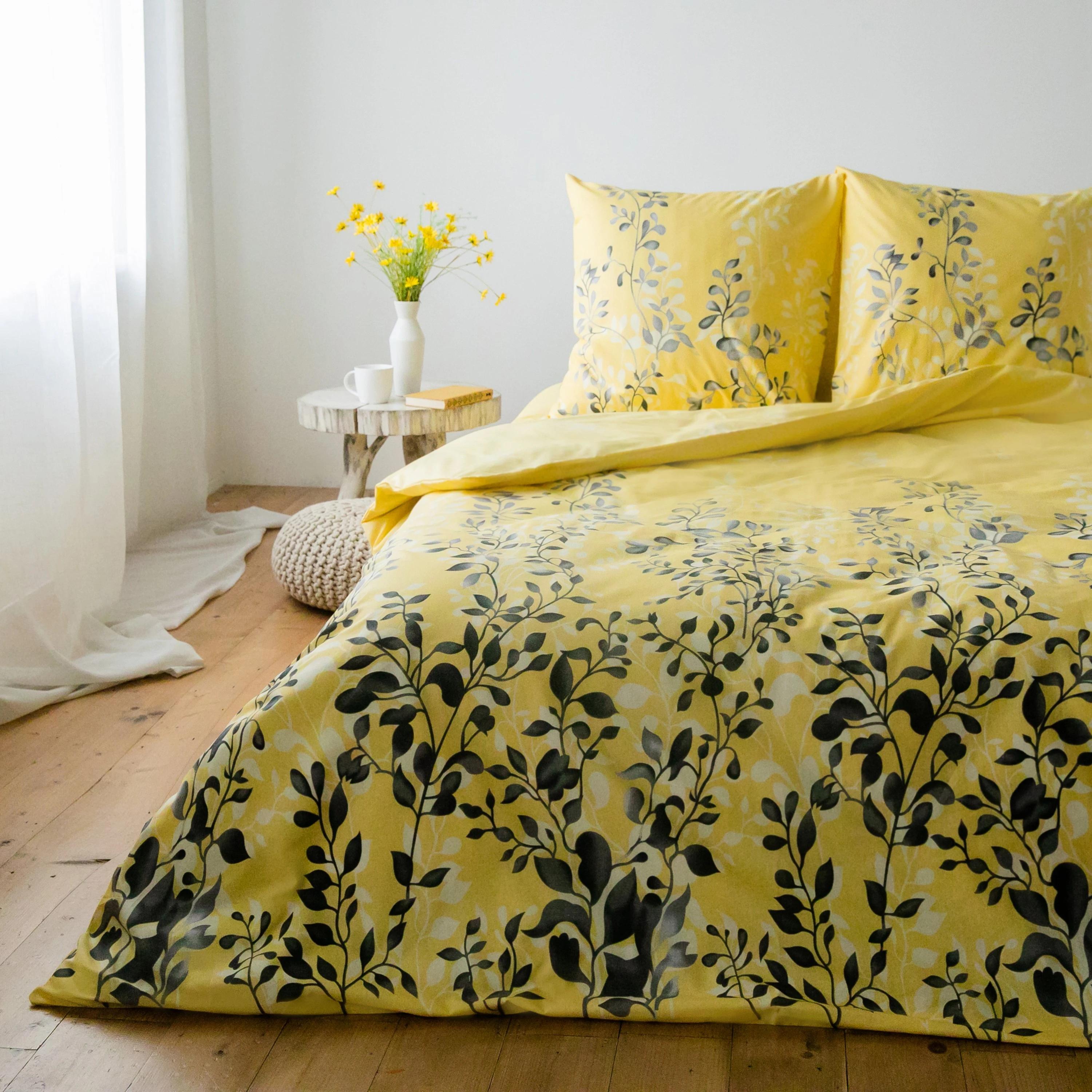 Bedding Set TEP "Everyday collection" Black and Yellow, 70х70