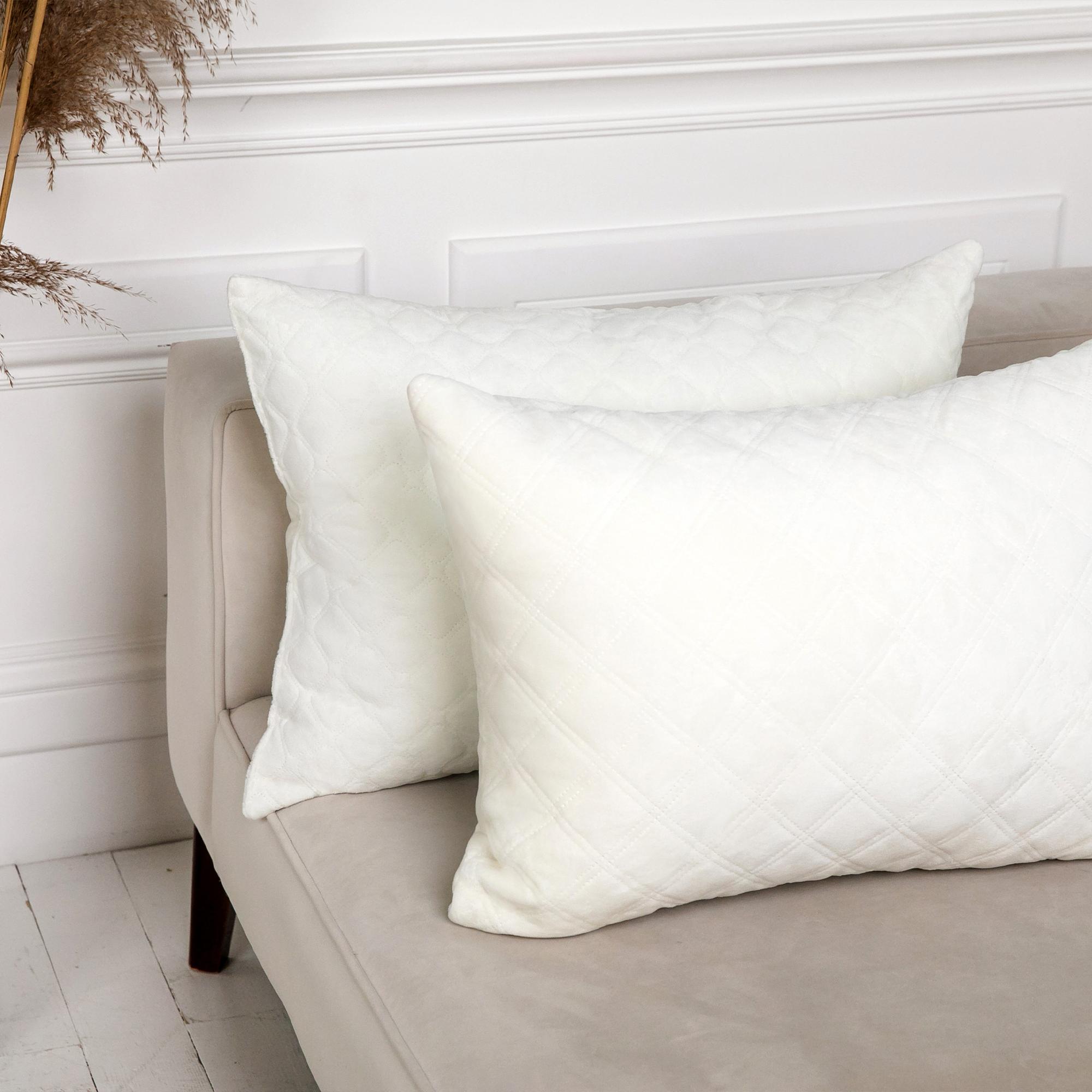 Decorative pillow "VELOUR" Milk, 50x70 - Photo 3