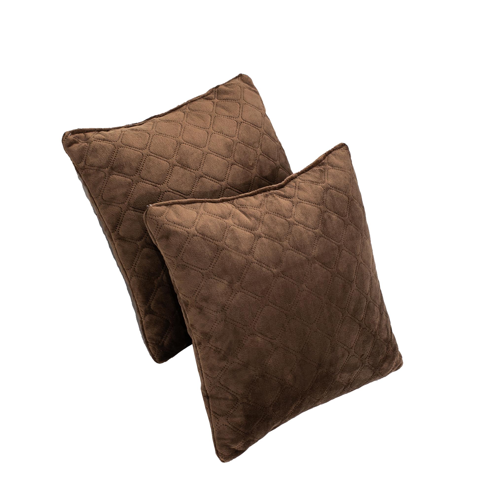 Подушка декоративна "VELOUR" Коричнева, 50x70 - Фото 4