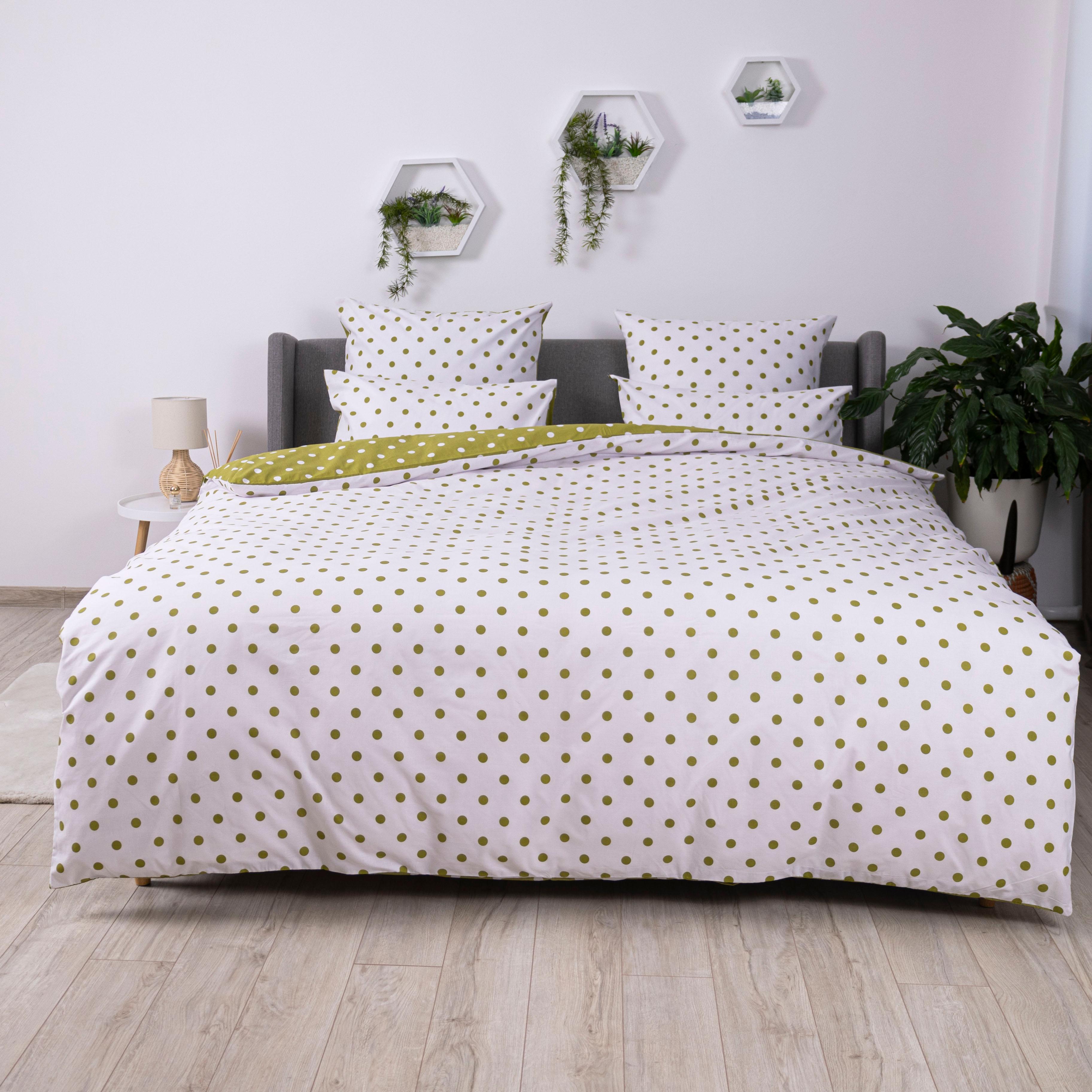 Постельное белье ТЕП "Happy Sleep" Olive Dots, 50x70, полуторное - Фото 2