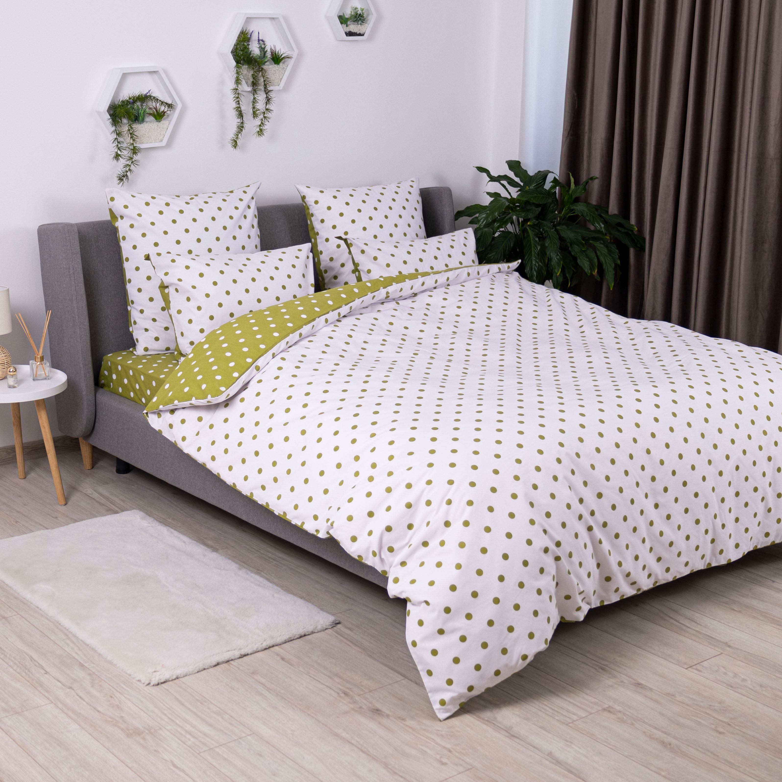 Постельное белье ТЕП "Happy Sleep" Olive Dots, 50x70, полуторное - Фото 3