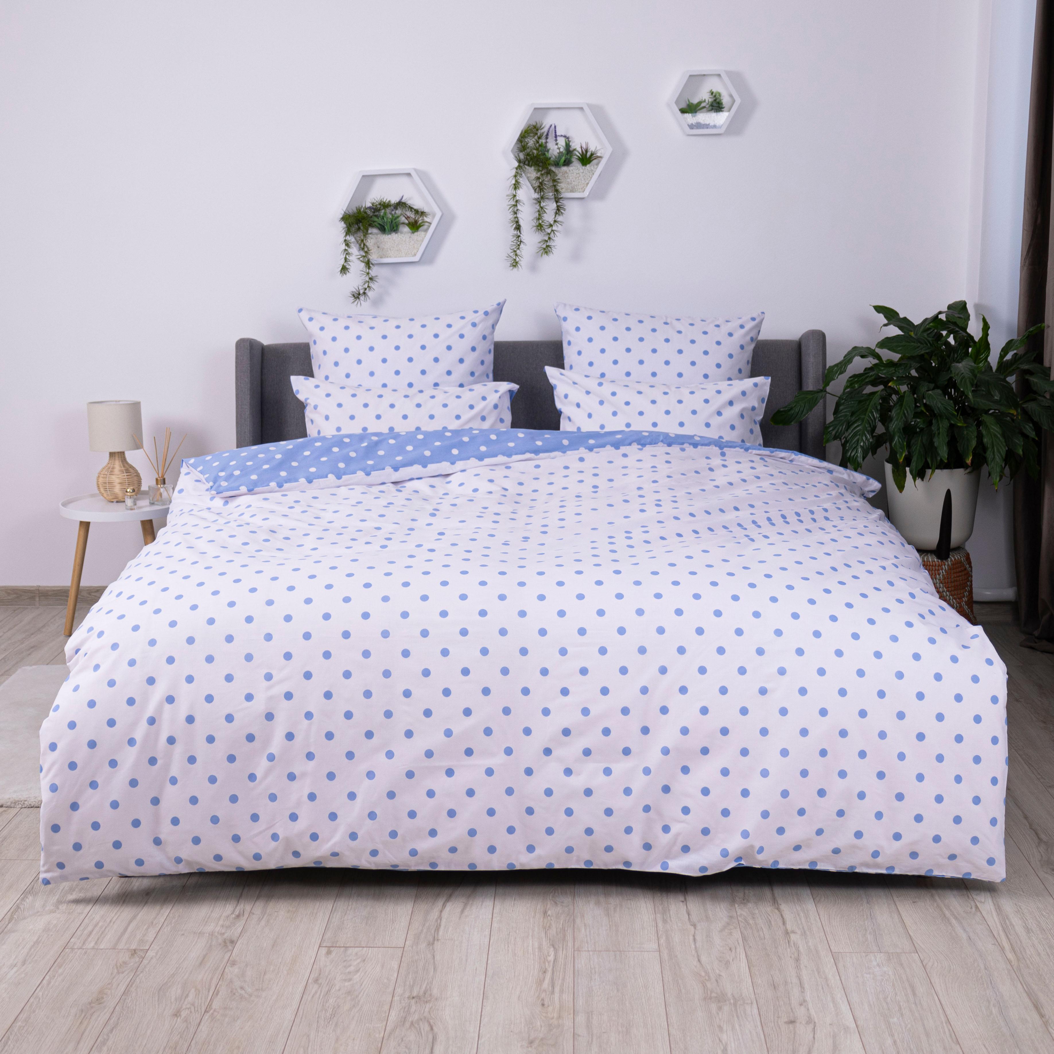 Постельное белье "ТЕП" Light Blue Dots, 70x70, евро - Фото 2