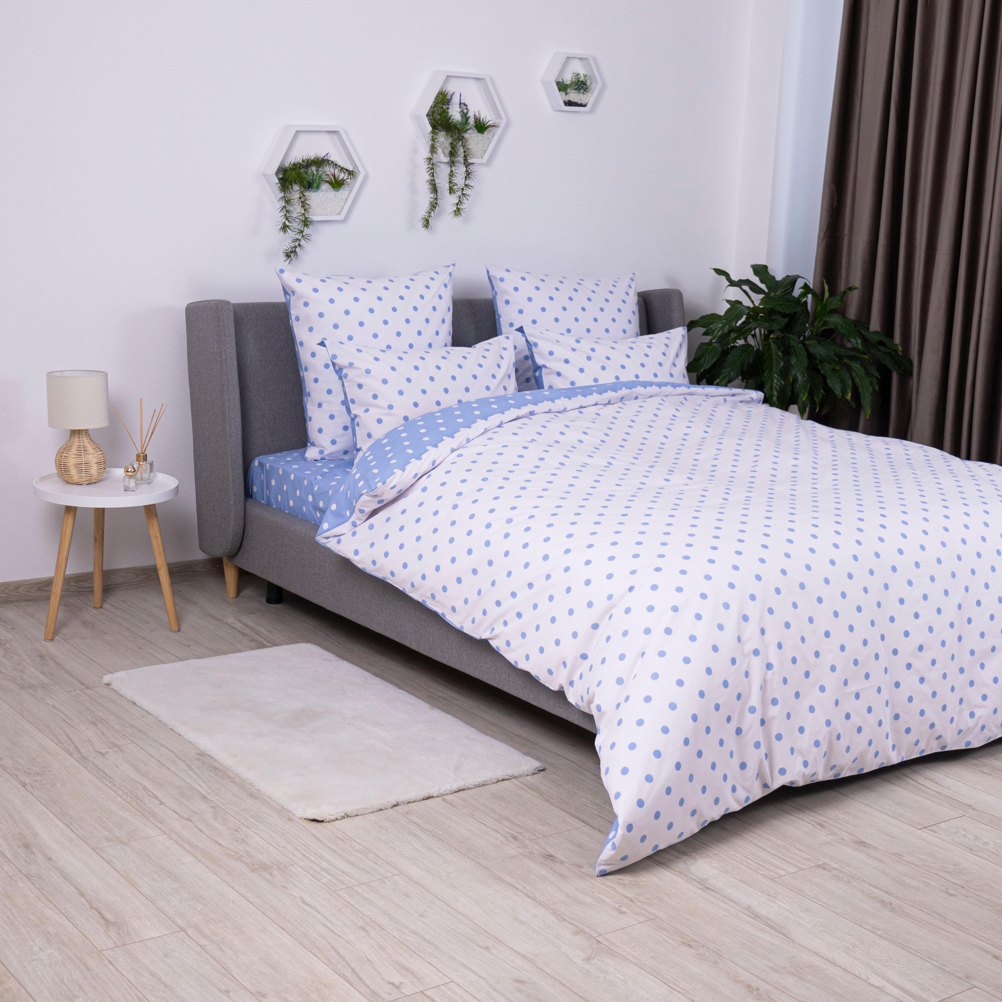 Постельное белье "ТЕП" Light Blue Dots, 70x70, евро - Фото 3