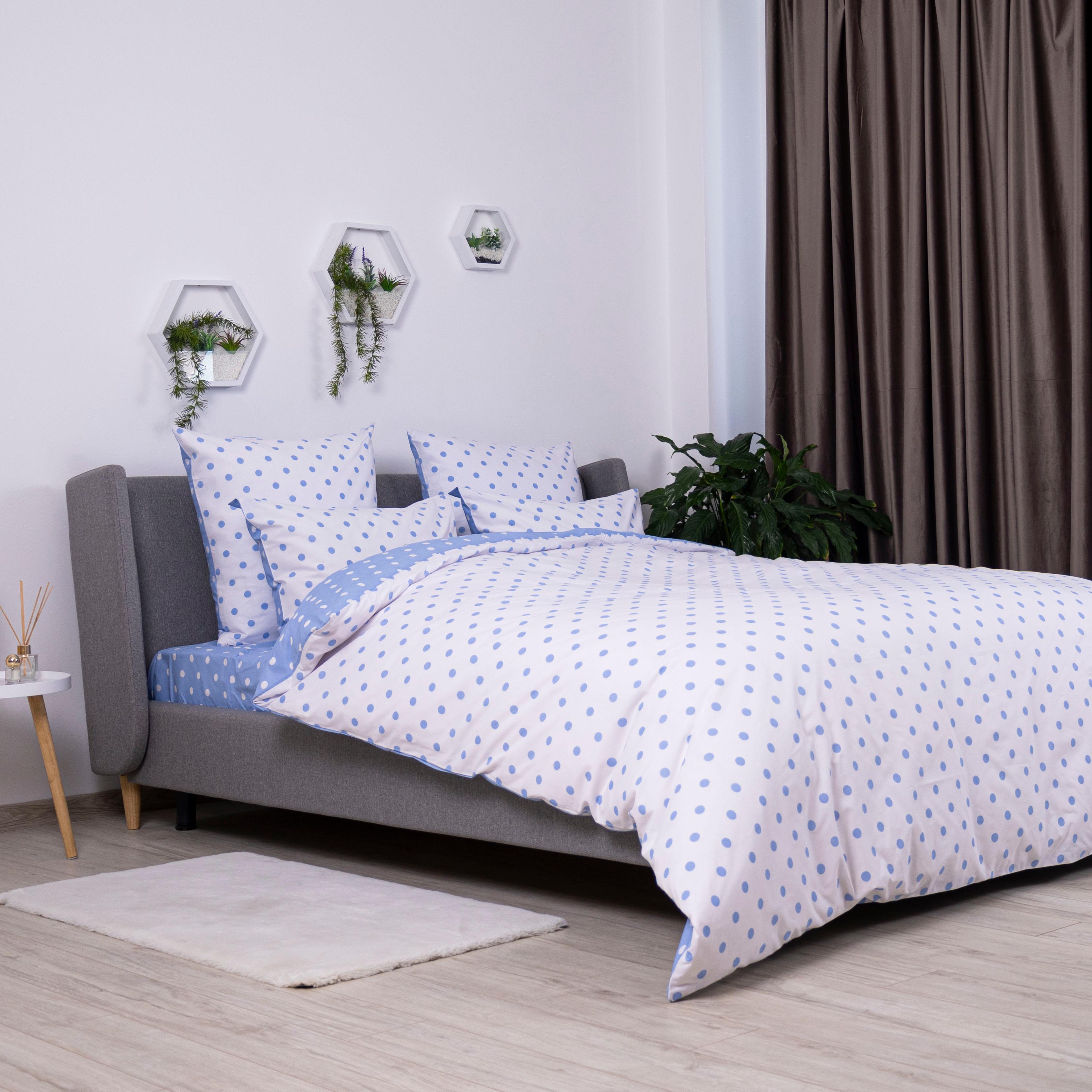 Постельное белье "ТЕП" Light Blue Dots, 70x70, евро - Фото 4
