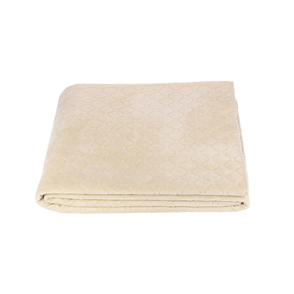 Bed Covers TEP "VELOUR" Beige/Rhombus round, 150x210 - Photo 2
