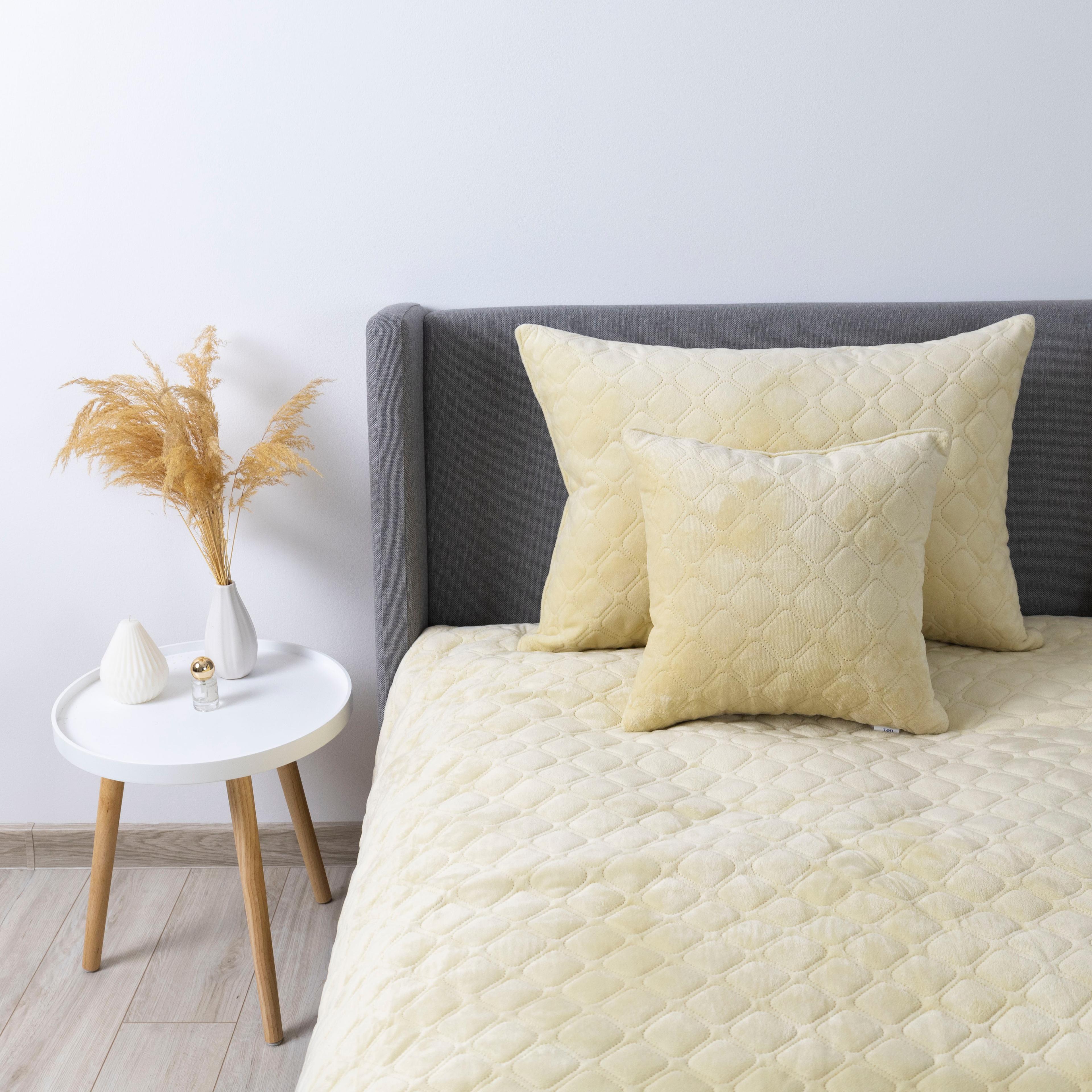 Bed Covers TEP "VELOUR" Beige/Rhombus round, 150x210 - Photo 8