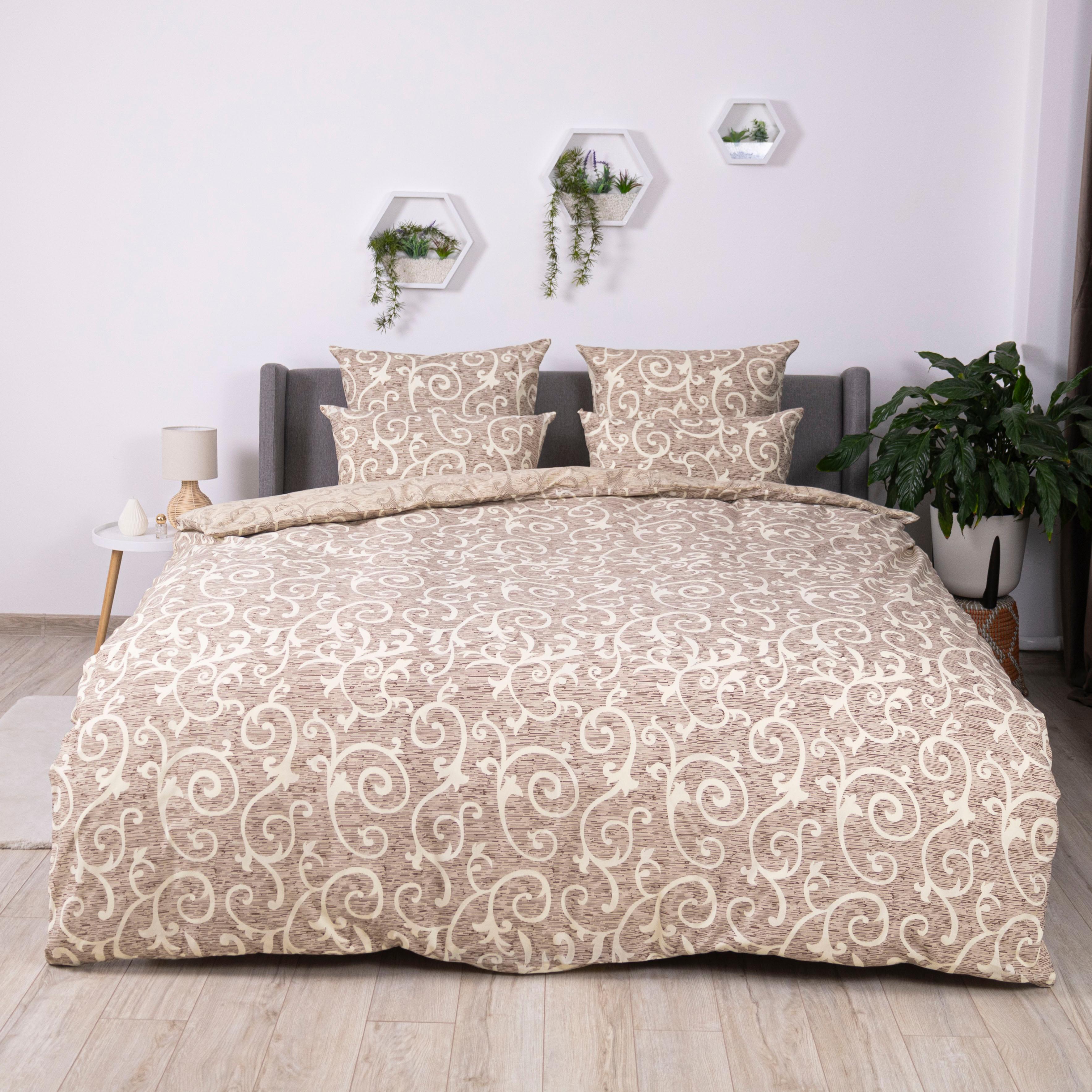 Постельное белье ТЕП "Soft dreams" Beige and White, 70х70, полуторное - Фото 2