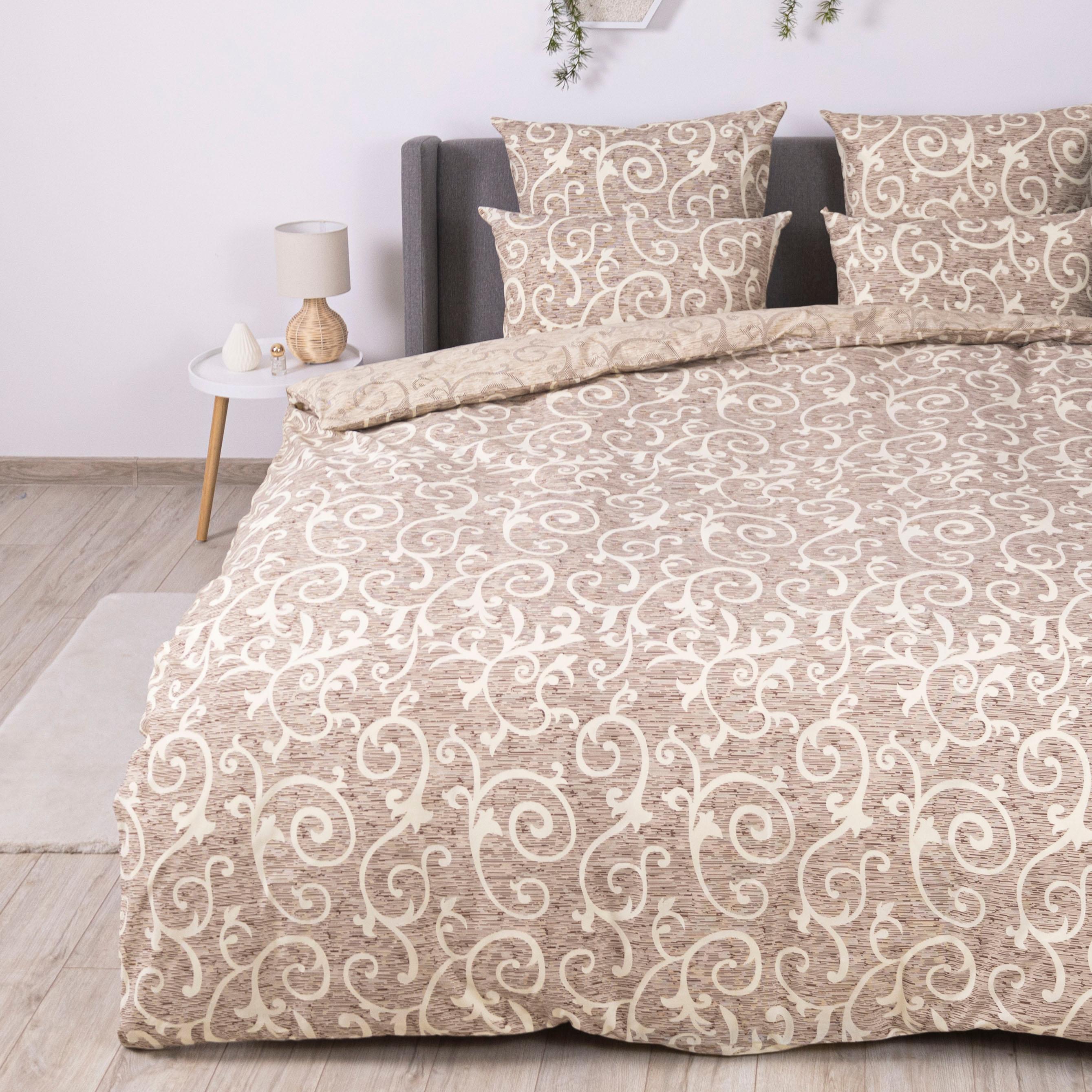 Постельное белье ТЕП "Soft dreams" Beige and White, 70х70, полуторное - Фото 6