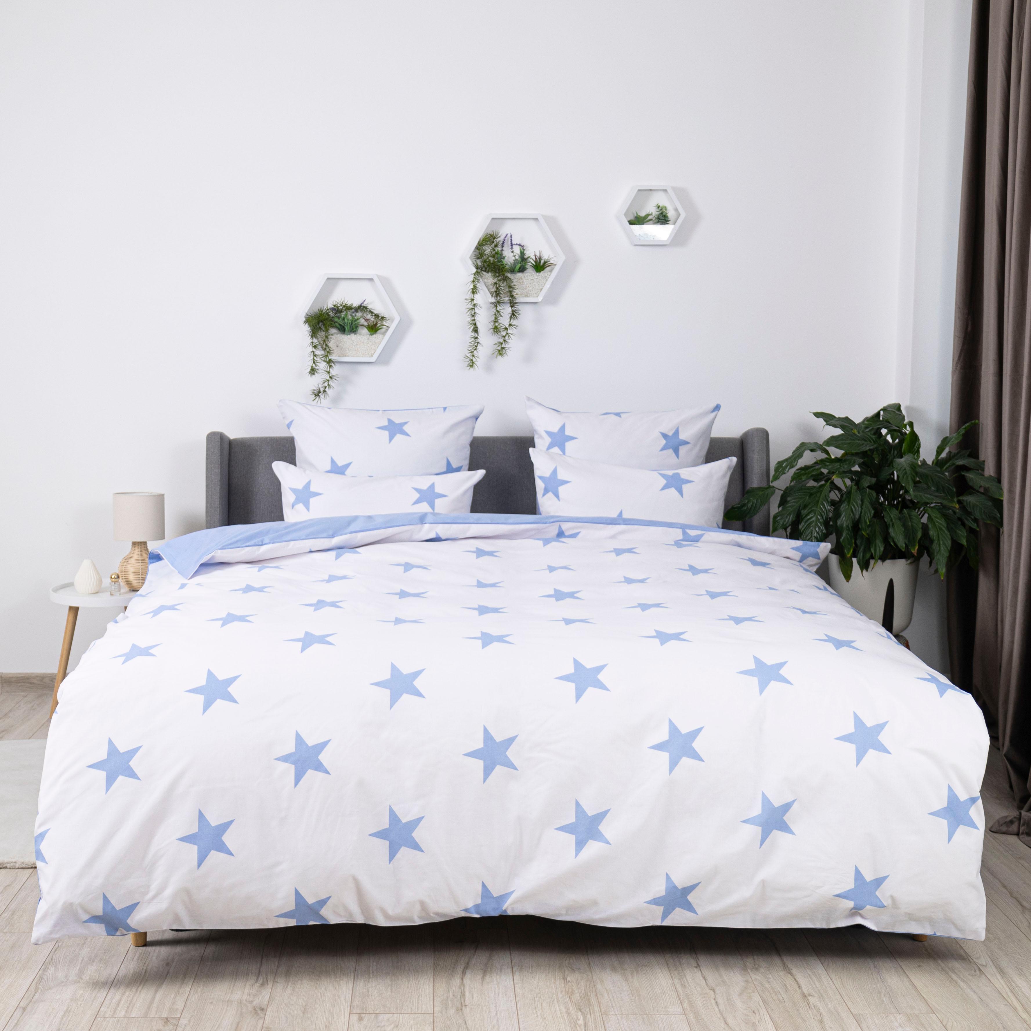 Постельное белье ТЕП "Soft dreams" Morning Star Blue, 70x70, полуторное - Фото 2