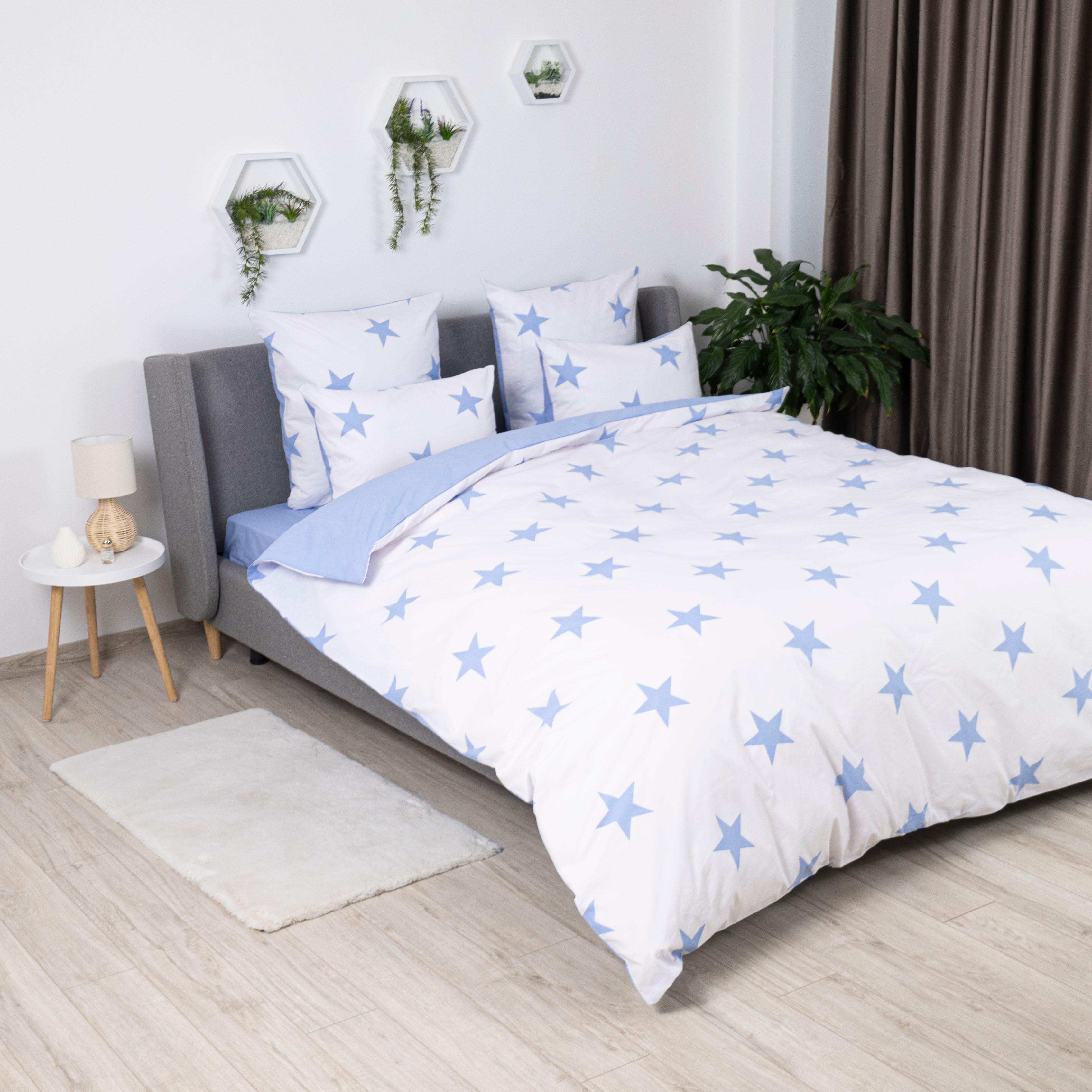 Постельное белье ТЕП "Soft dreams" Morning Star Blue, 70x70, полуторное - Фото 3