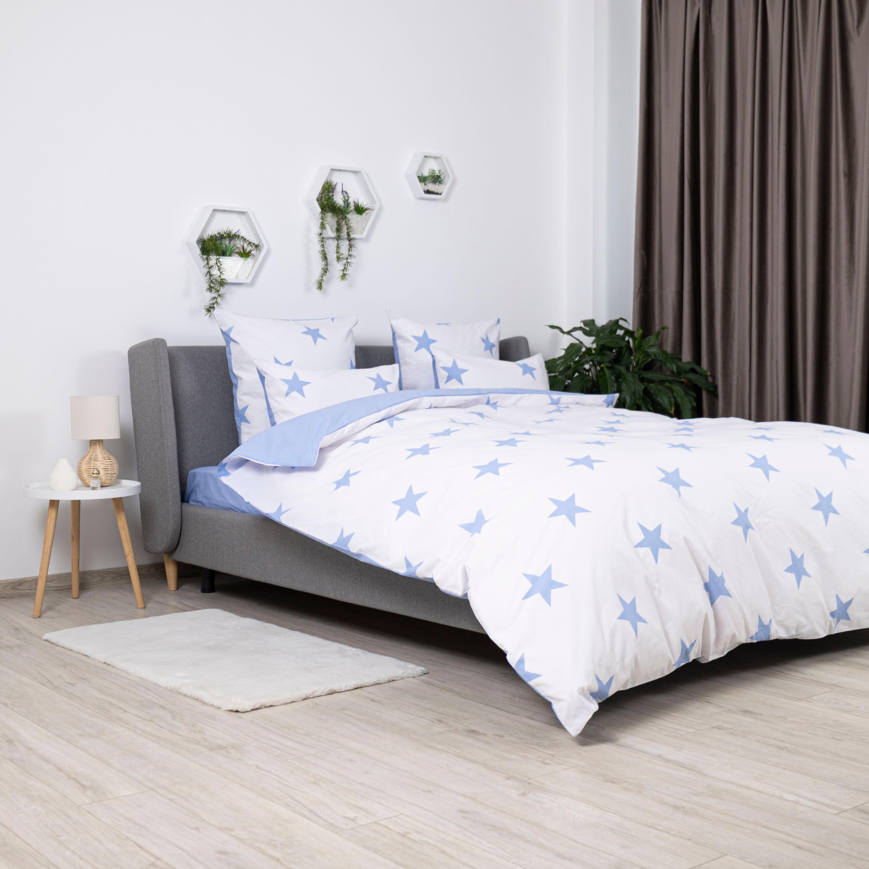 Постельное белье ТЕП "Soft dreams" Morning Star Blue, 70x70, полуторное - Фото 4
