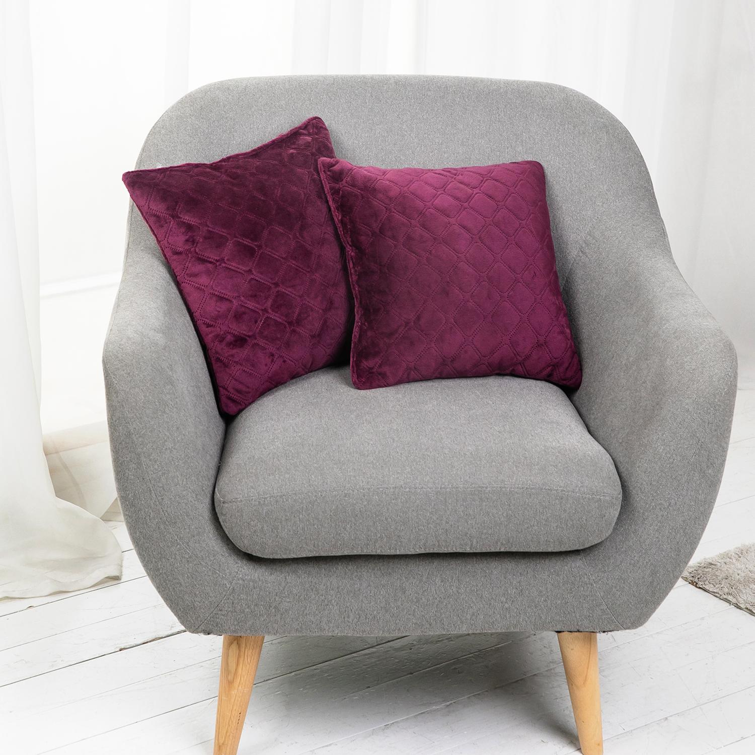 Decorative pillow "VELOUR" Burgundy, 50x70 - Photo 3