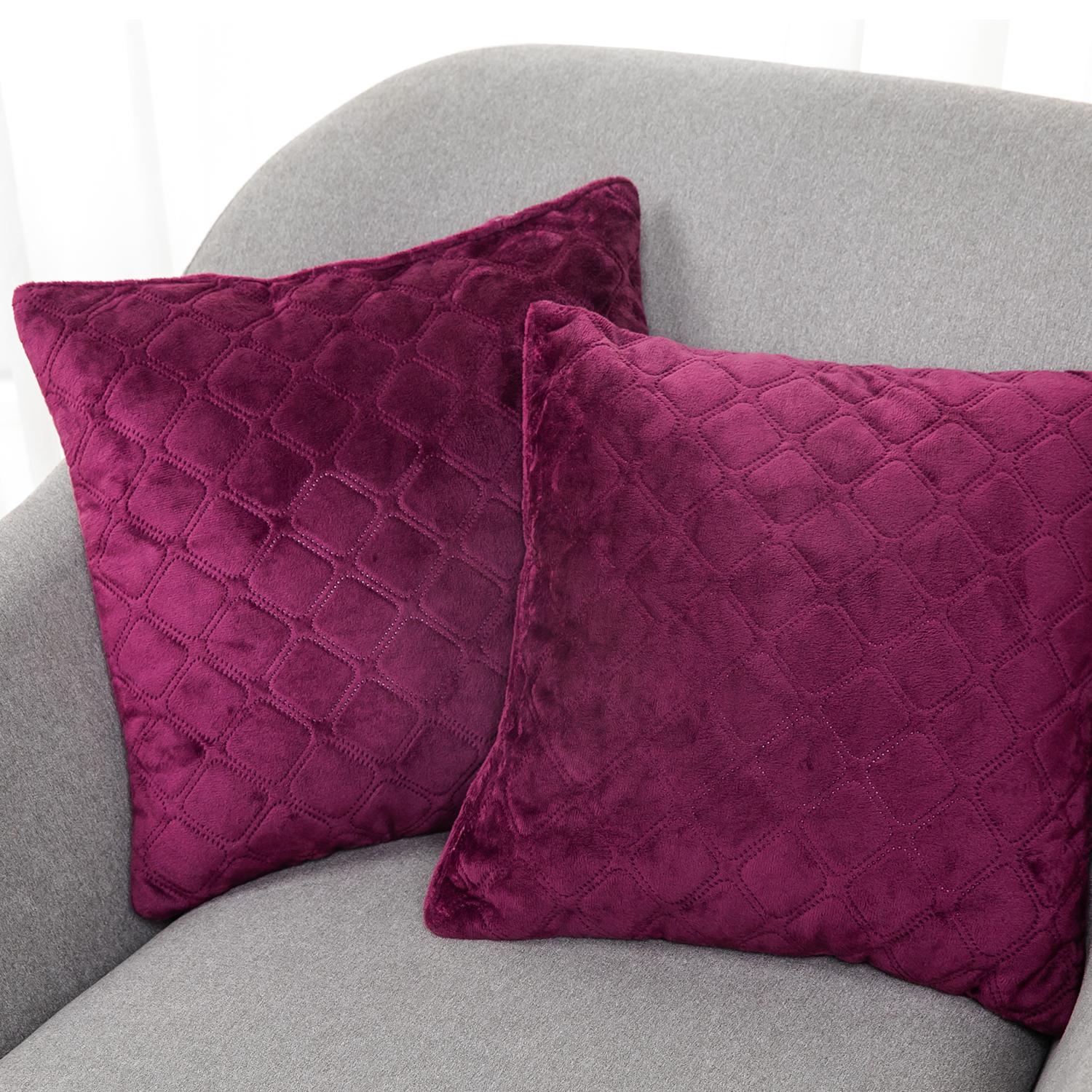Decorative pillow "VELOUR" Burgundy, 50x70 - Photo 4