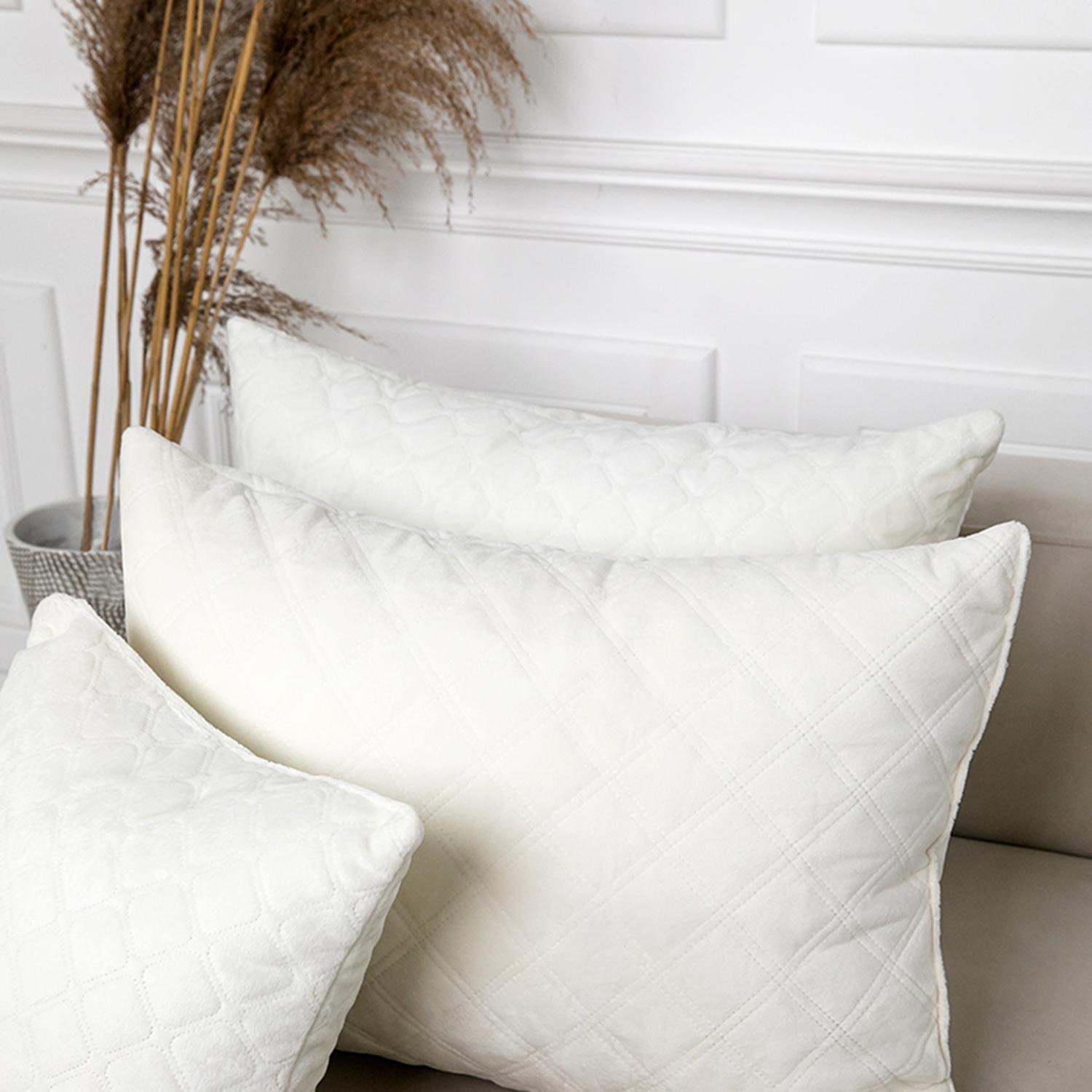Decorative pillow "VELOUR" Milk, 50x70 - Photo 4