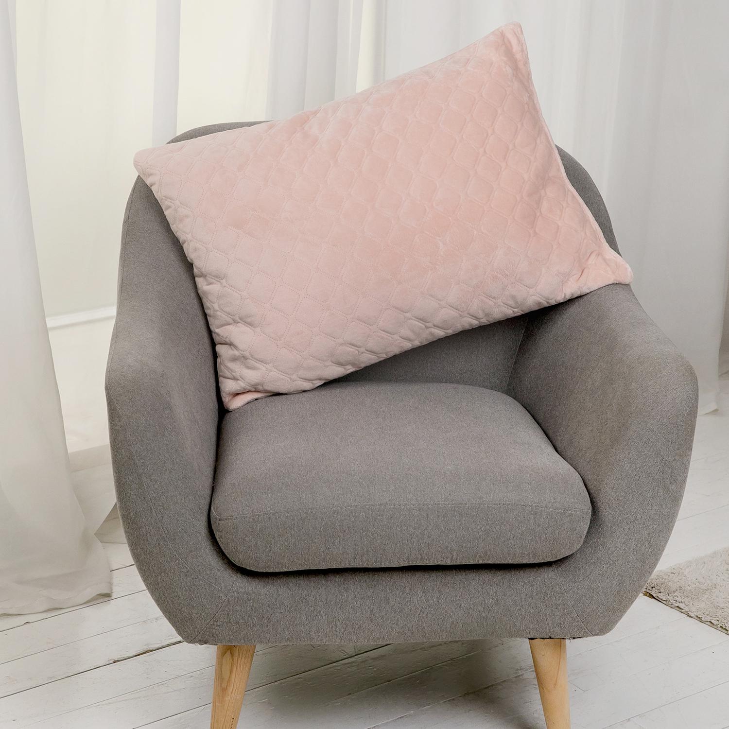 Подушка декоративна "VELOUR" Пудрова, 50x70 - Фото 3