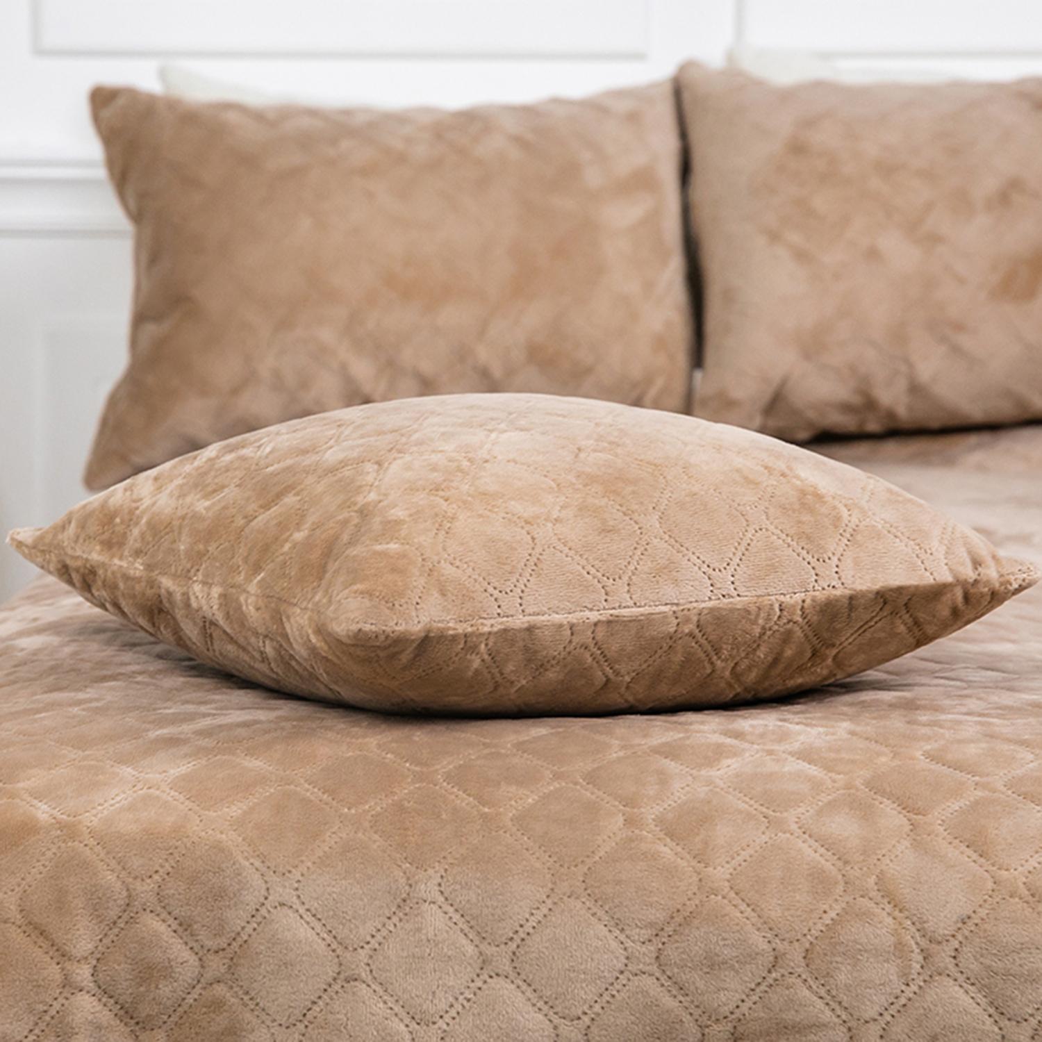 Decorative pillow "VELOUR" Golden beige, 50x70 - Photo 3