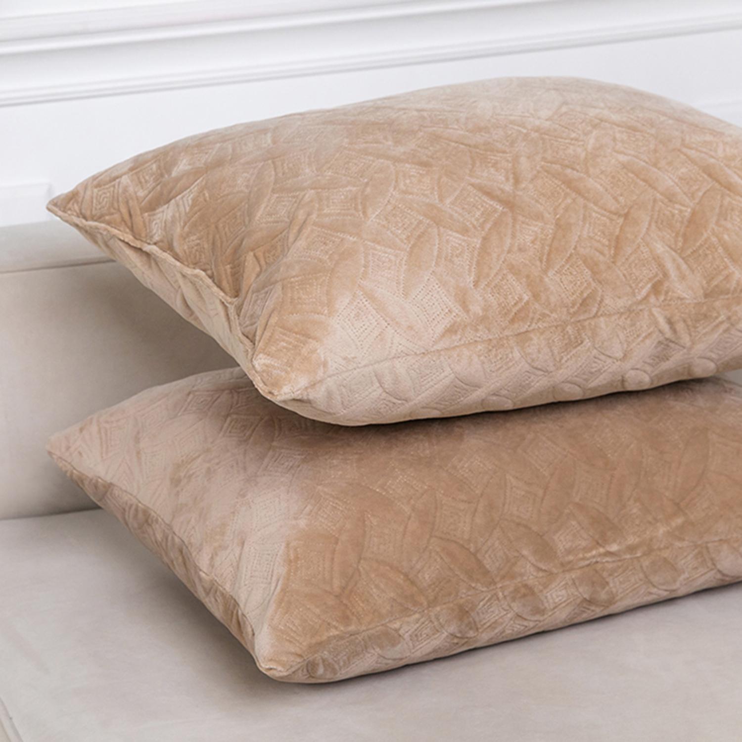 Decorative pillow "VELOUR" Golden beige, 50x70 - Photo 4