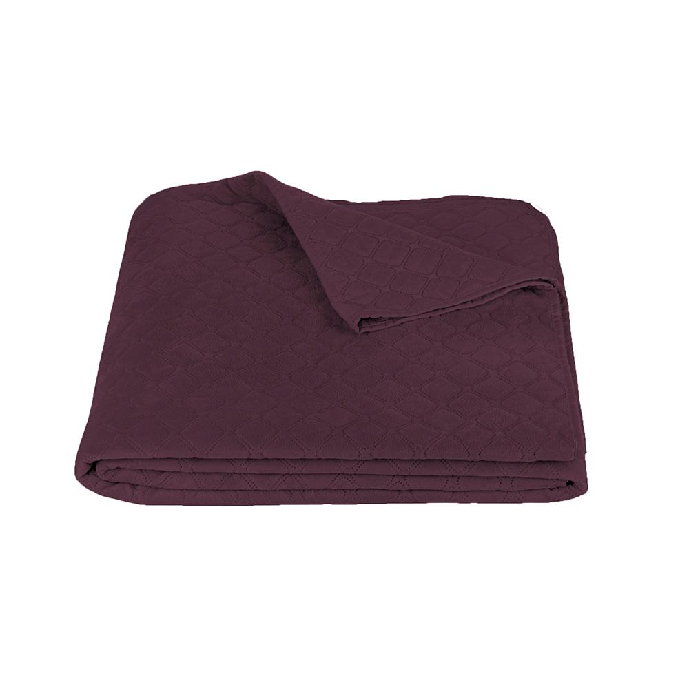 Bed Covers TEP "VELOUR" Burgundy/Rhombus straight, 150x210 - Photo 8