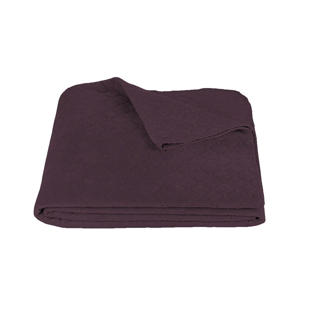 Bed Covers TEP "VELOUR" Burgundy/Rhombus straight