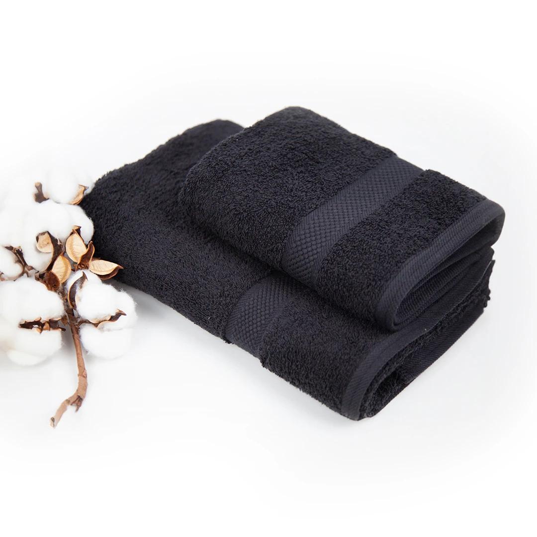 Towel "Honey" (470 g/m2) Black