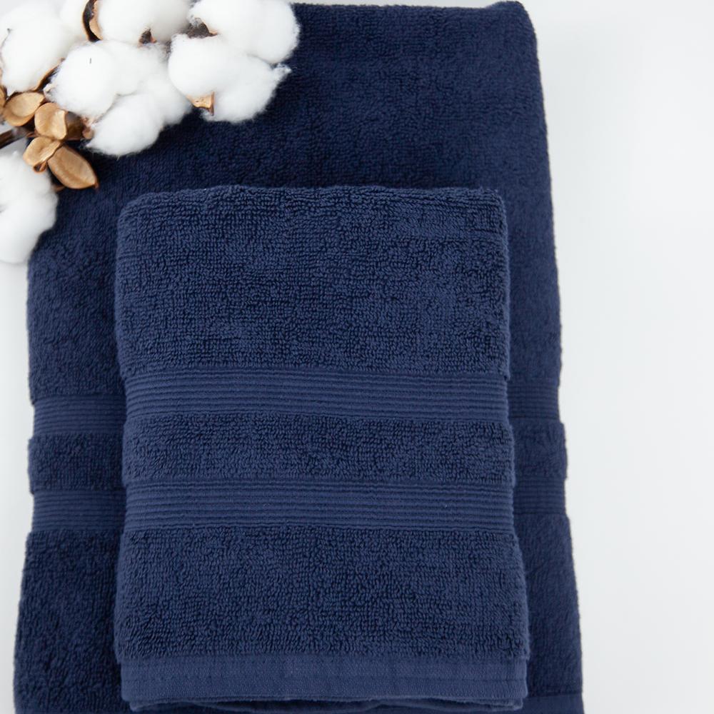 Рушник "Tender Touch" (500 г/м2) Dark Blue, 70x140 - Фото 4