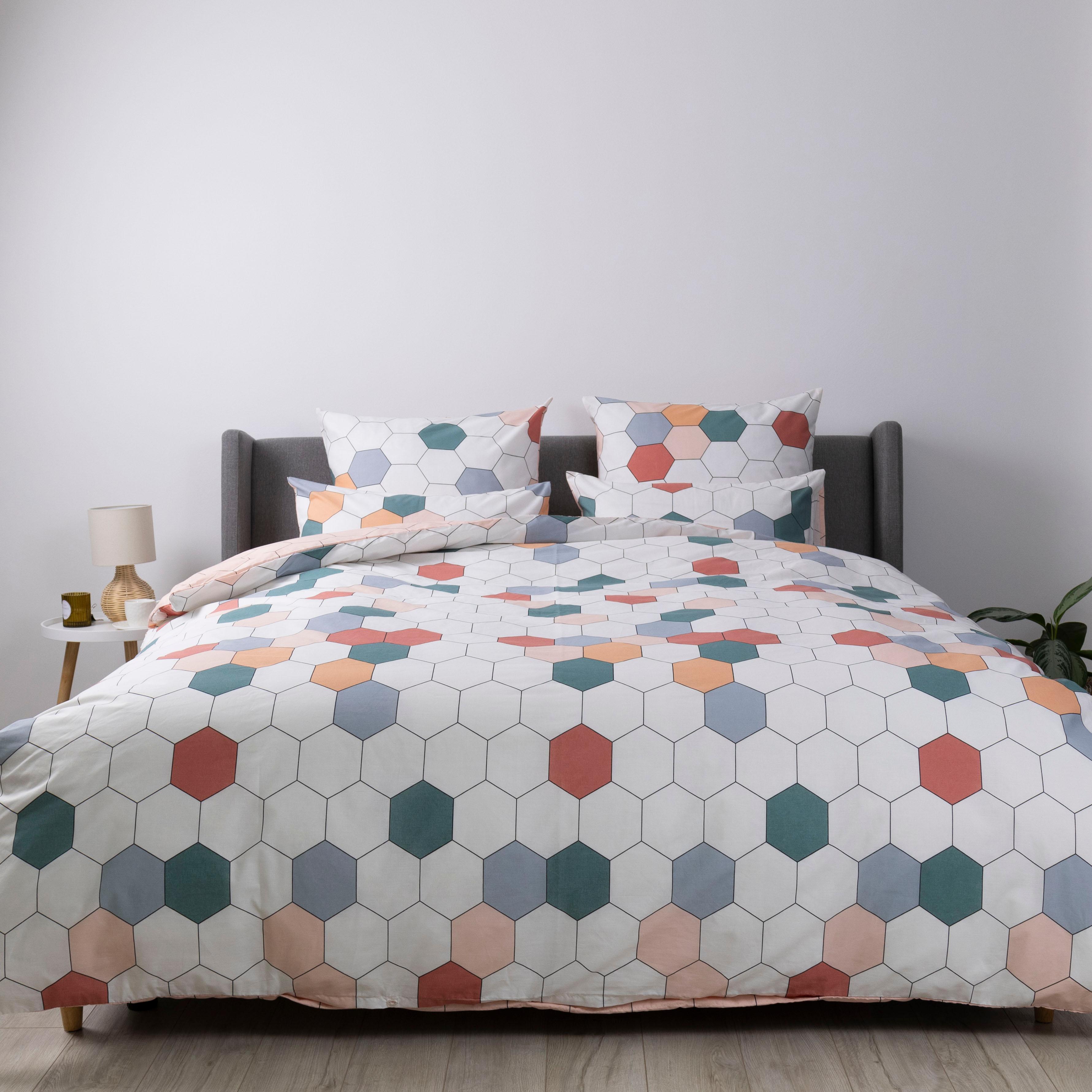 Постельное белье ТЕП "Happy Sleep" Красочные соты, 50x70, двуспальное - Фото 2