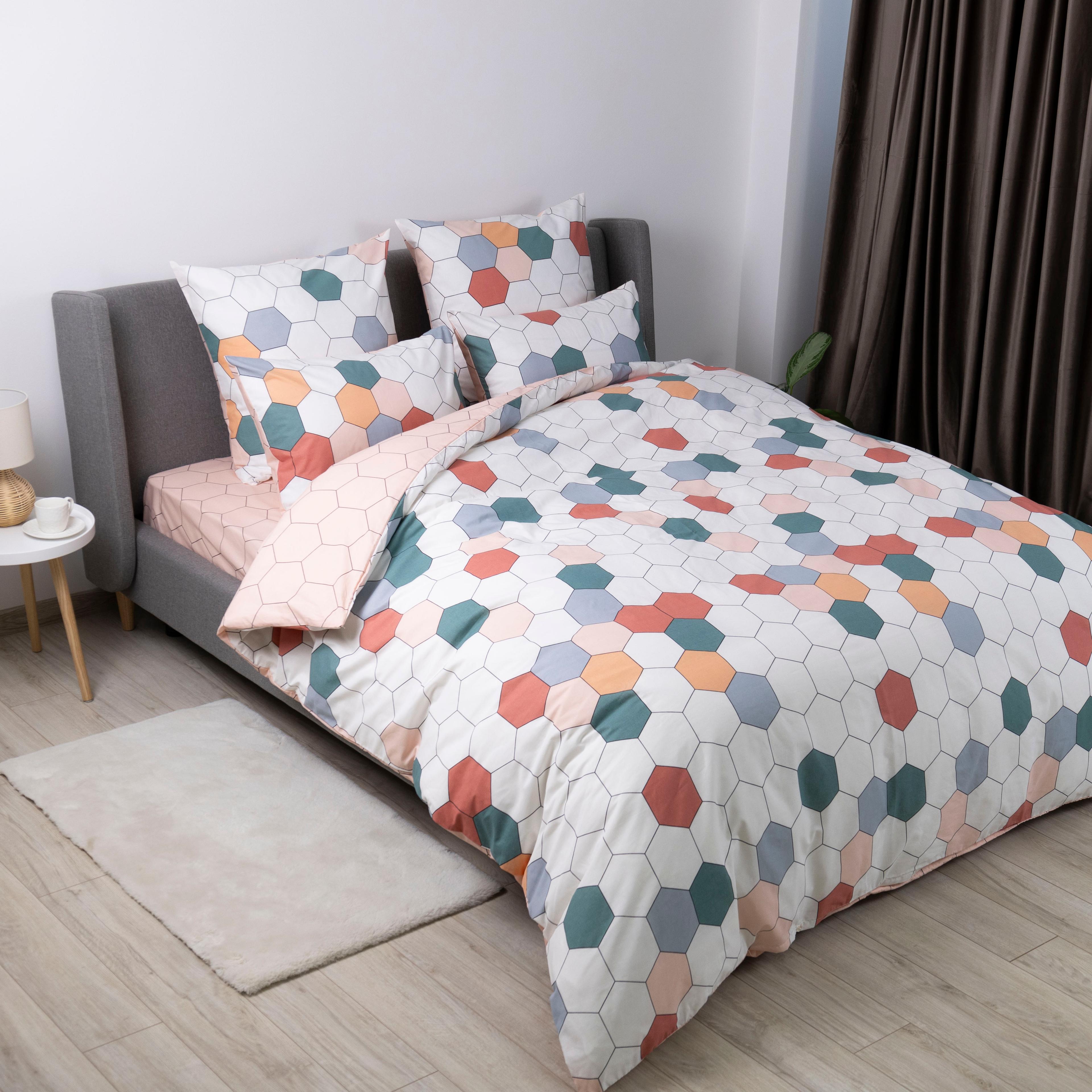Постельное белье ТЕП "Happy Sleep" Красочные соты, 50x70, двуспальное - Фото 3