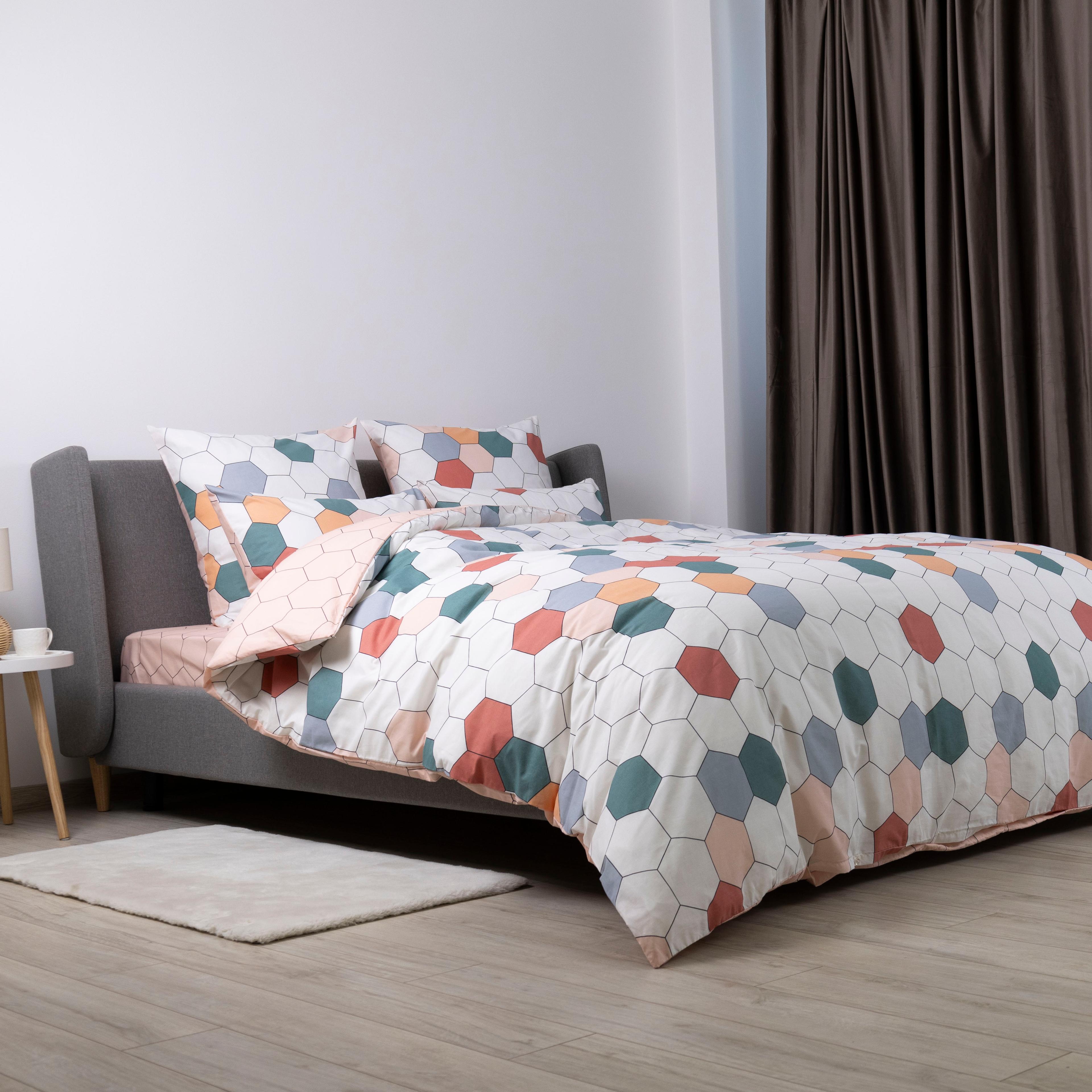 Постельное белье ТЕП "Happy Sleep" Красочные соты, 50x70, двуспальное - Фото 4