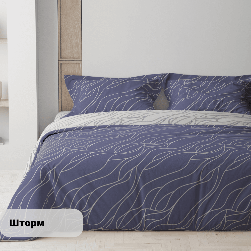 Постельное белье ТЕП "Happy Sleep" Шторм, 50x70, двуспальное - Фото 2