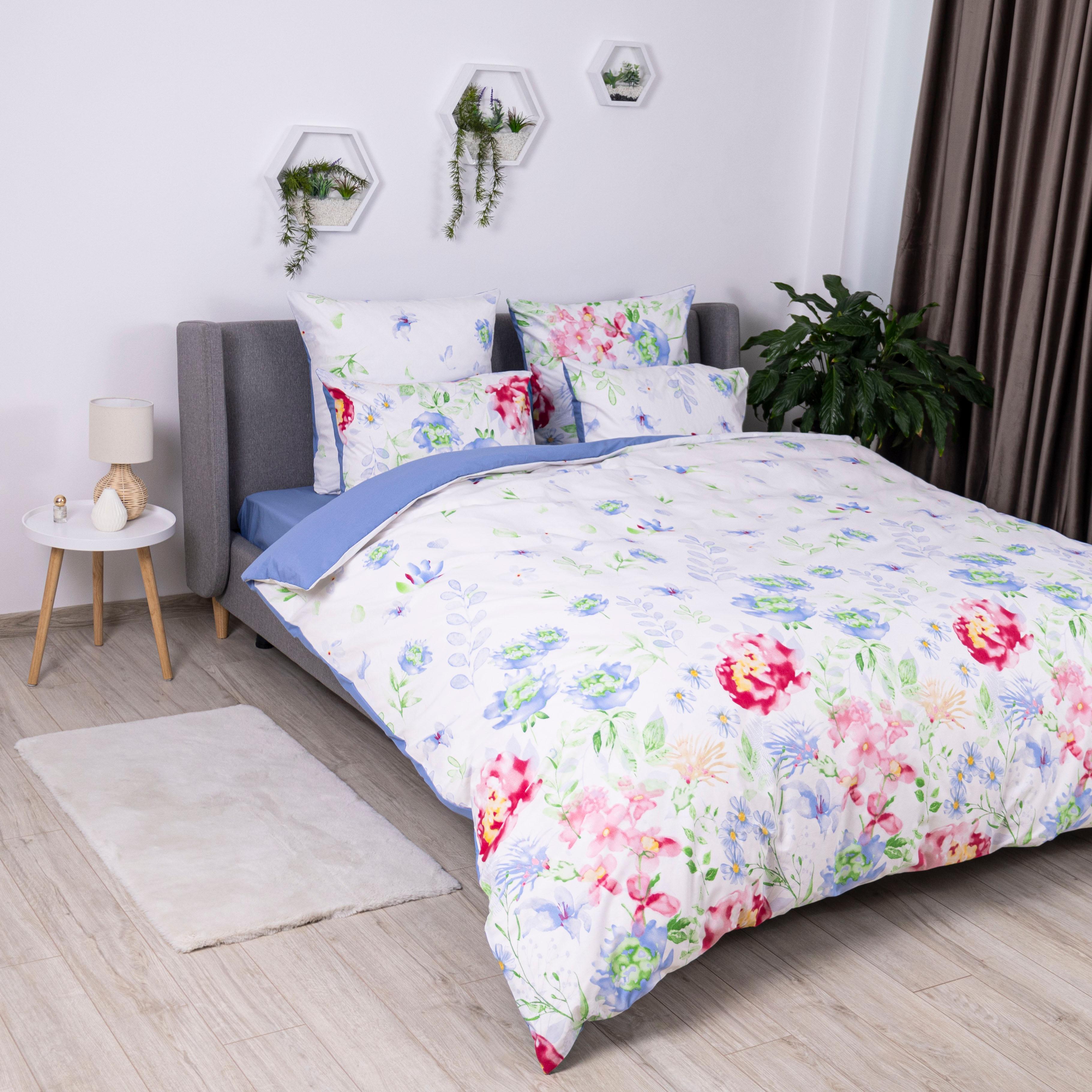 Bedding Set TEP "Soft dreams" Akvarelna rozkish, 70x70, one and a half - Photo 3