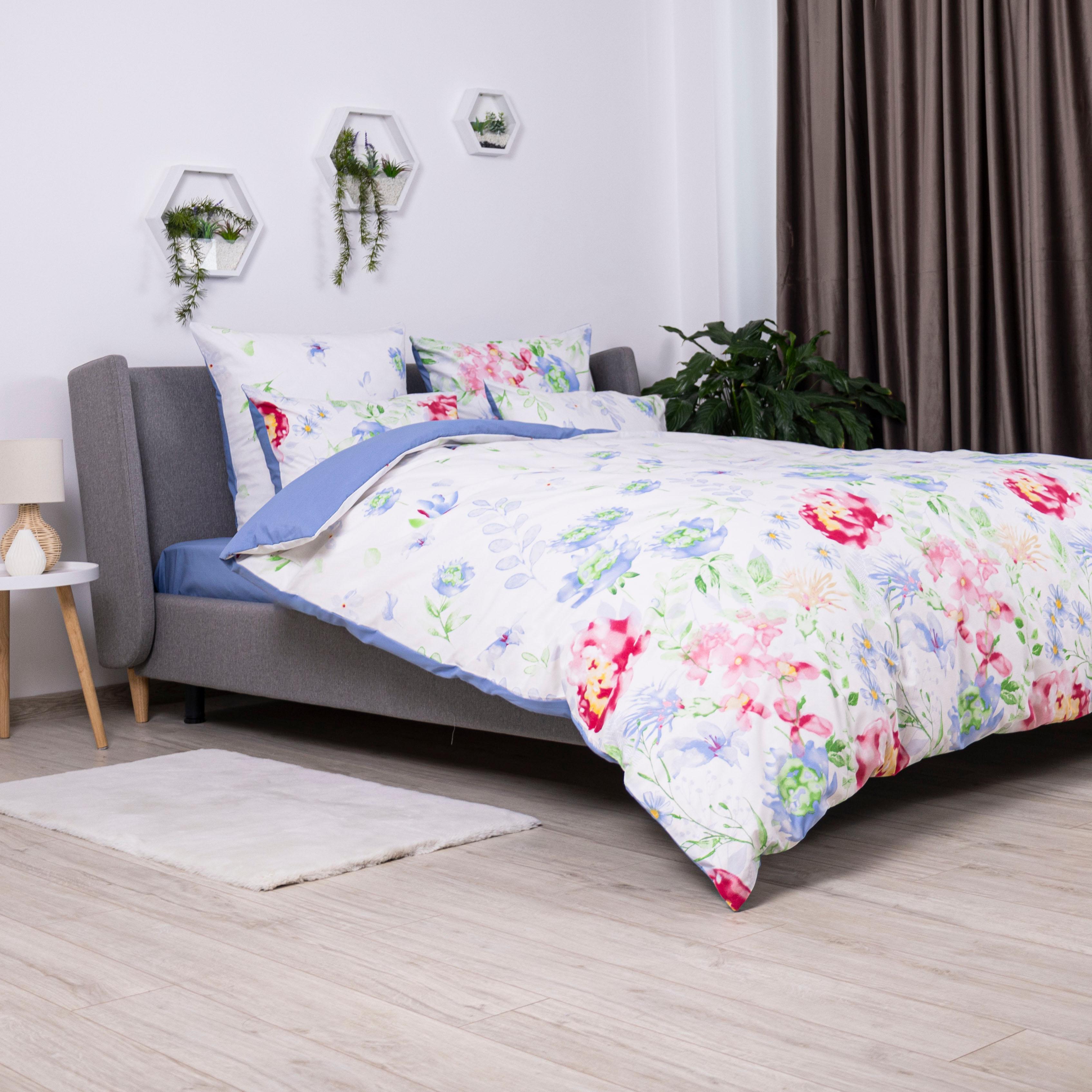 Bedding Set TEP "Soft dreams" Akvarelna rozkish, 70x70, one and a half - Photo 4