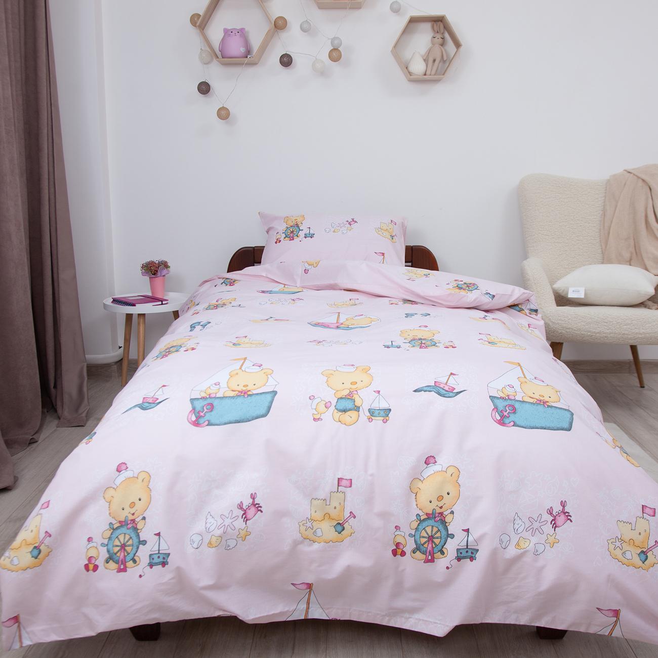 Постельное белье ТЕП "Soft dreams" Розовый морячок, 50x70, подростковая - Фото 3