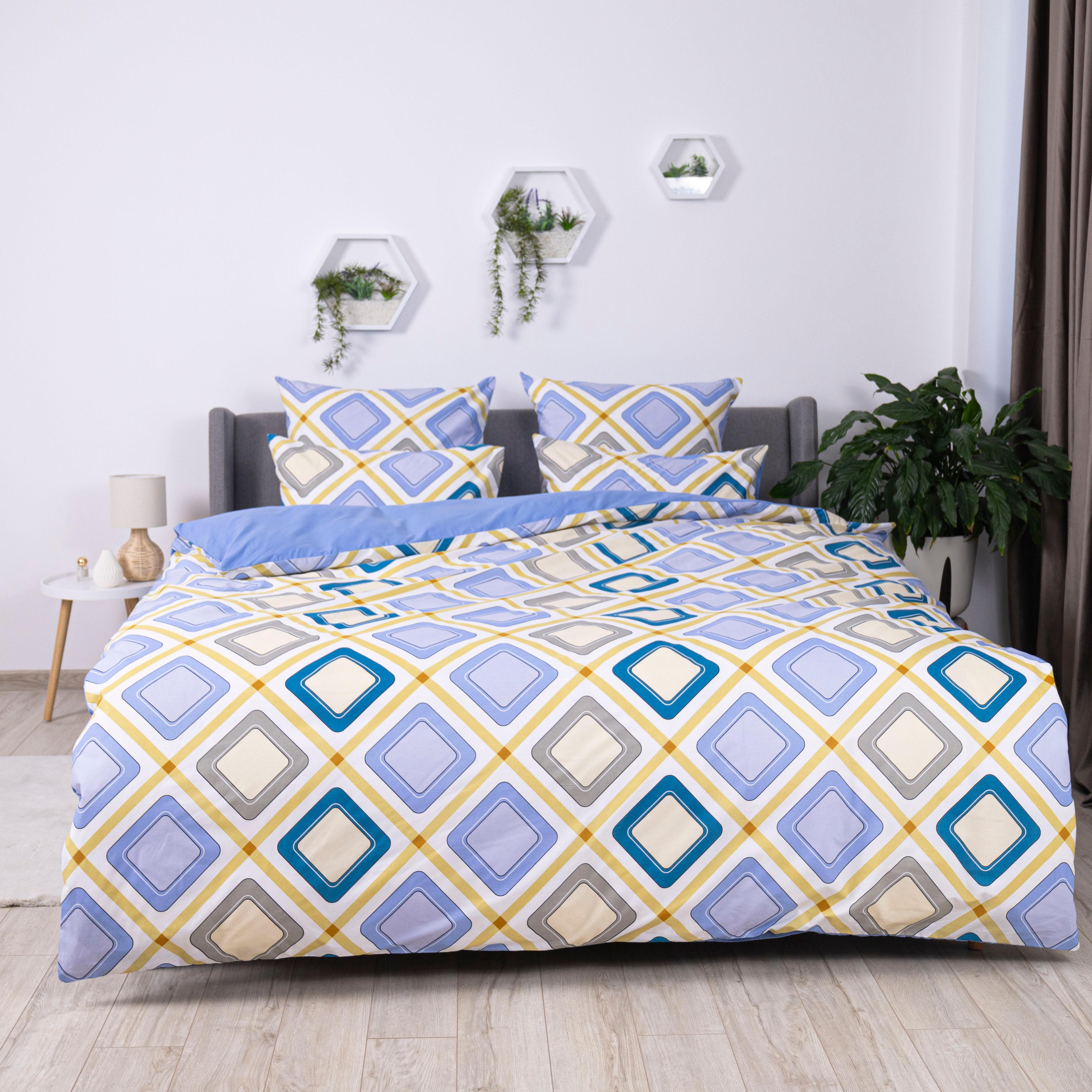 Постельное белье ТЕП "Happy Sleep" Голубая дюна, 50x70, семейное - Фото 2