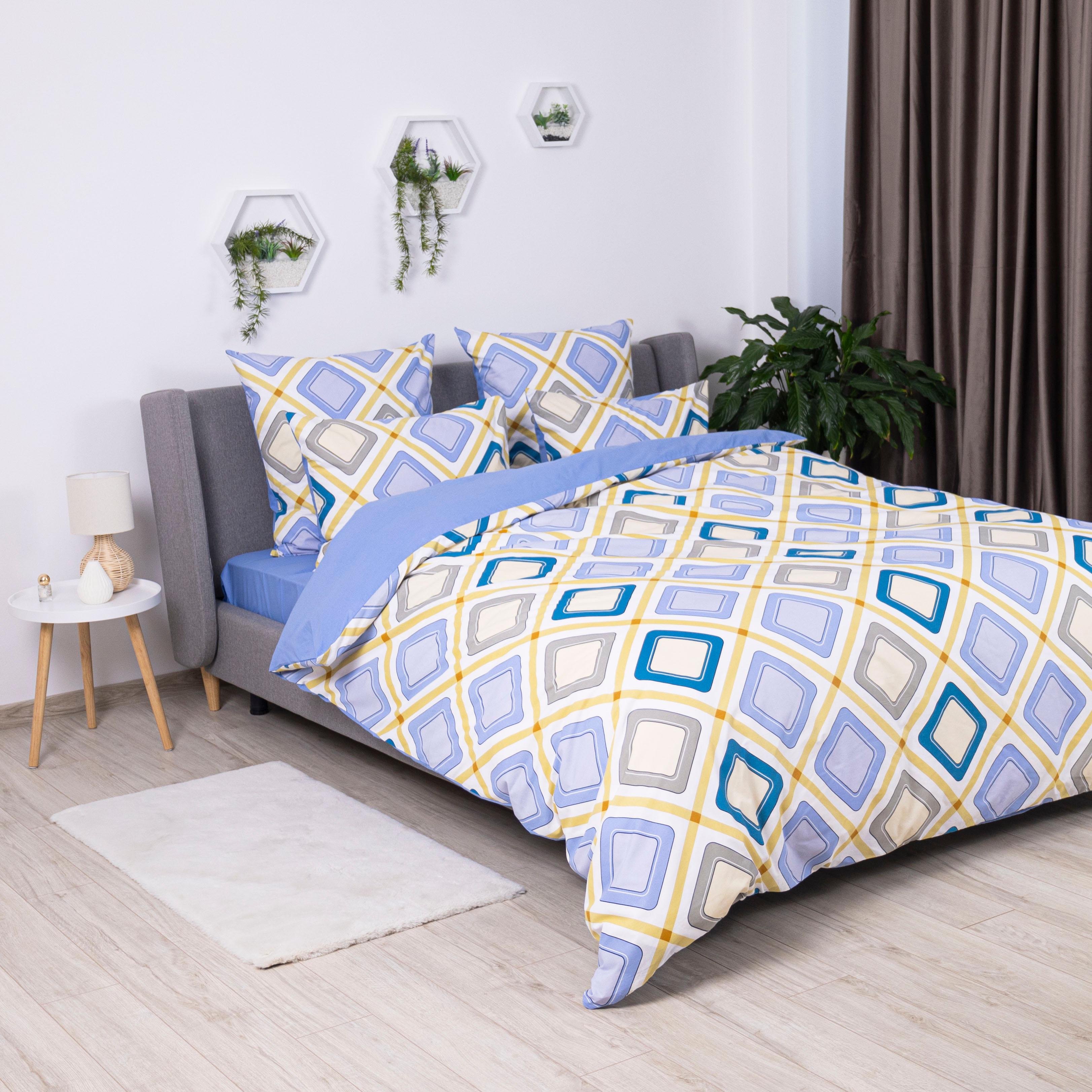 Постельное белье ТЕП "Happy Sleep" Голубая дюна, 50x70, семейное - Фото 3