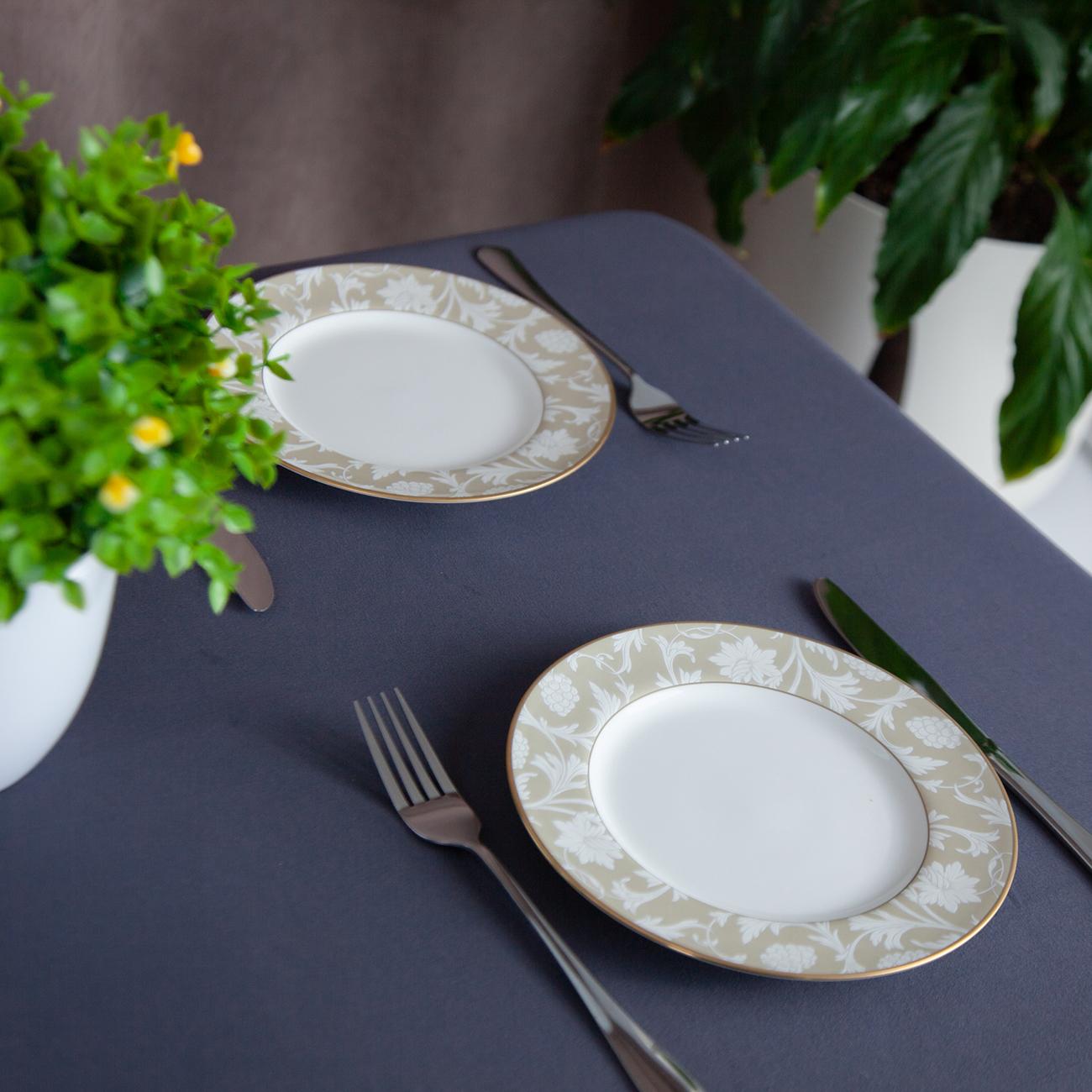 Tablecloth "Aquastop" water repellent Dark Gray, 140x180 - Photo 5