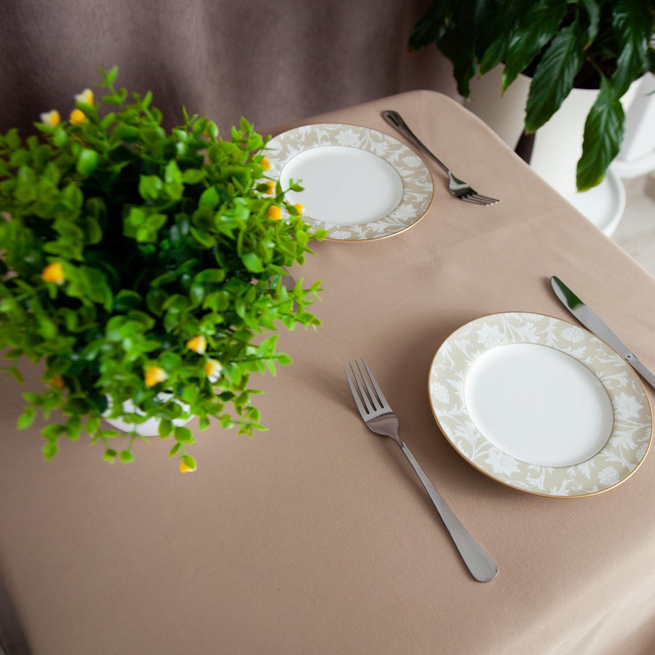 Tablecloth "Aquastop" water repellent Sand, 150x200 - Photo 5