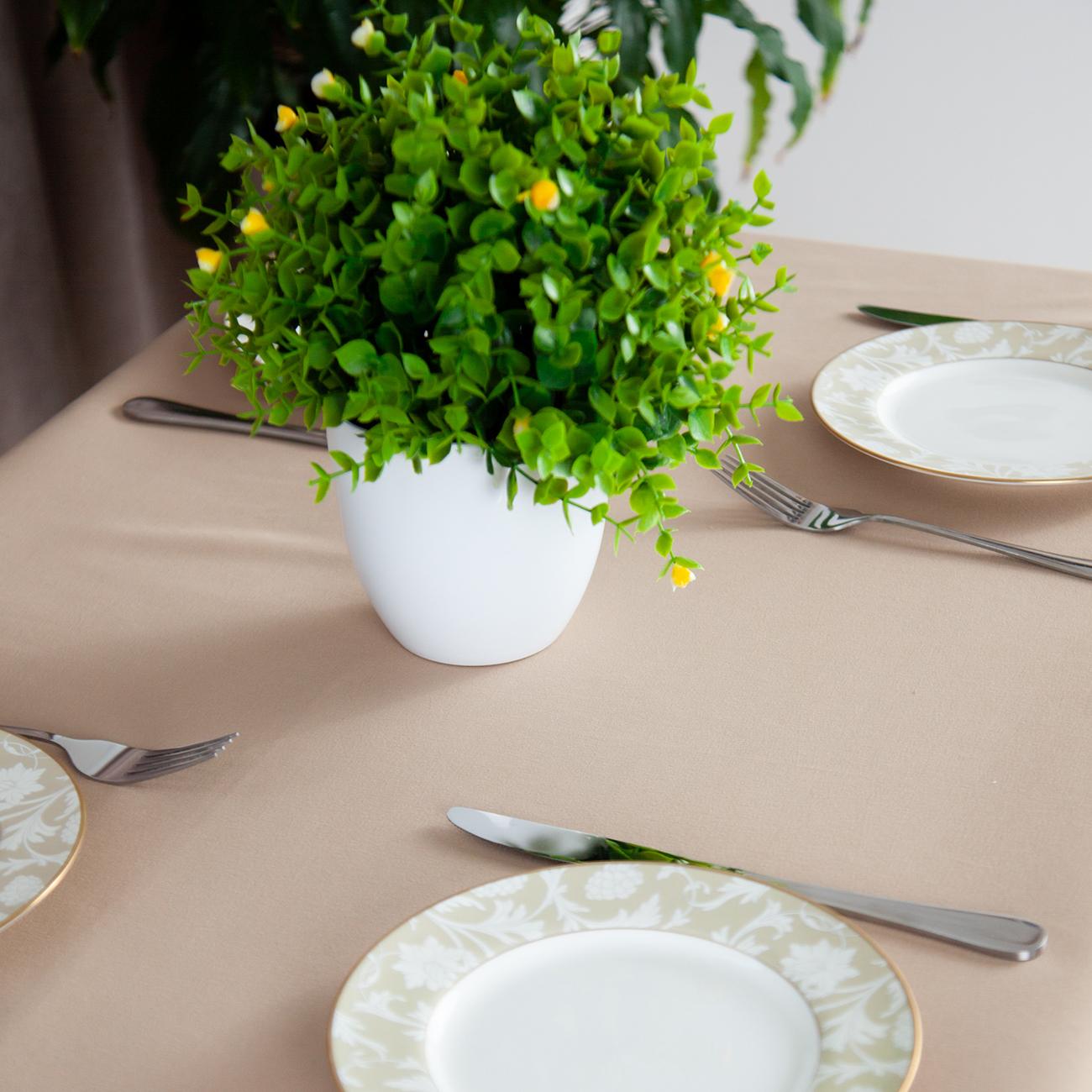 Tablecloth "Aquastop" water repellent Sand, 150x200 - Photo 6