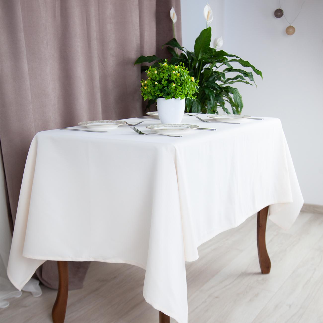Tablecloth "Aquastop" water repellent Snowy, 150x220 - Photo 4