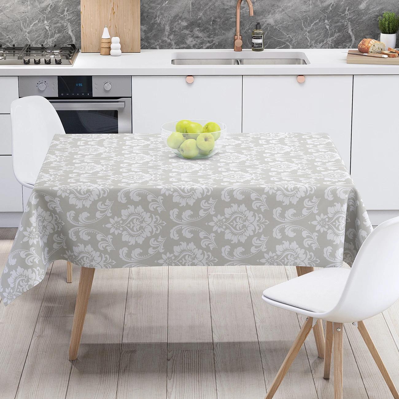 Tablecloth "Panama" water repellent Beige Lilia