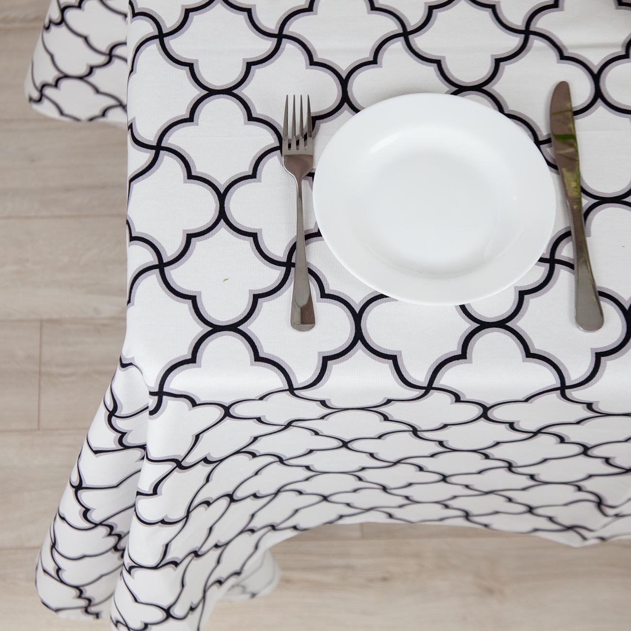 Tablecloth "Panama" water repellent White Puzzle, 160x200 - Photo 5