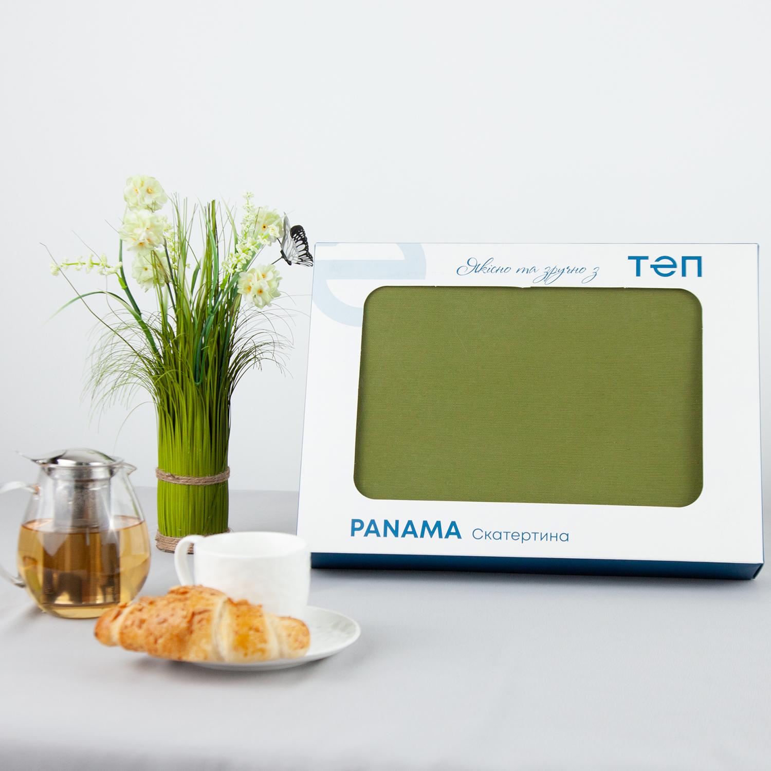 Tablecloth "Panama" water repellent Khaki, 180x220 - Photo 2