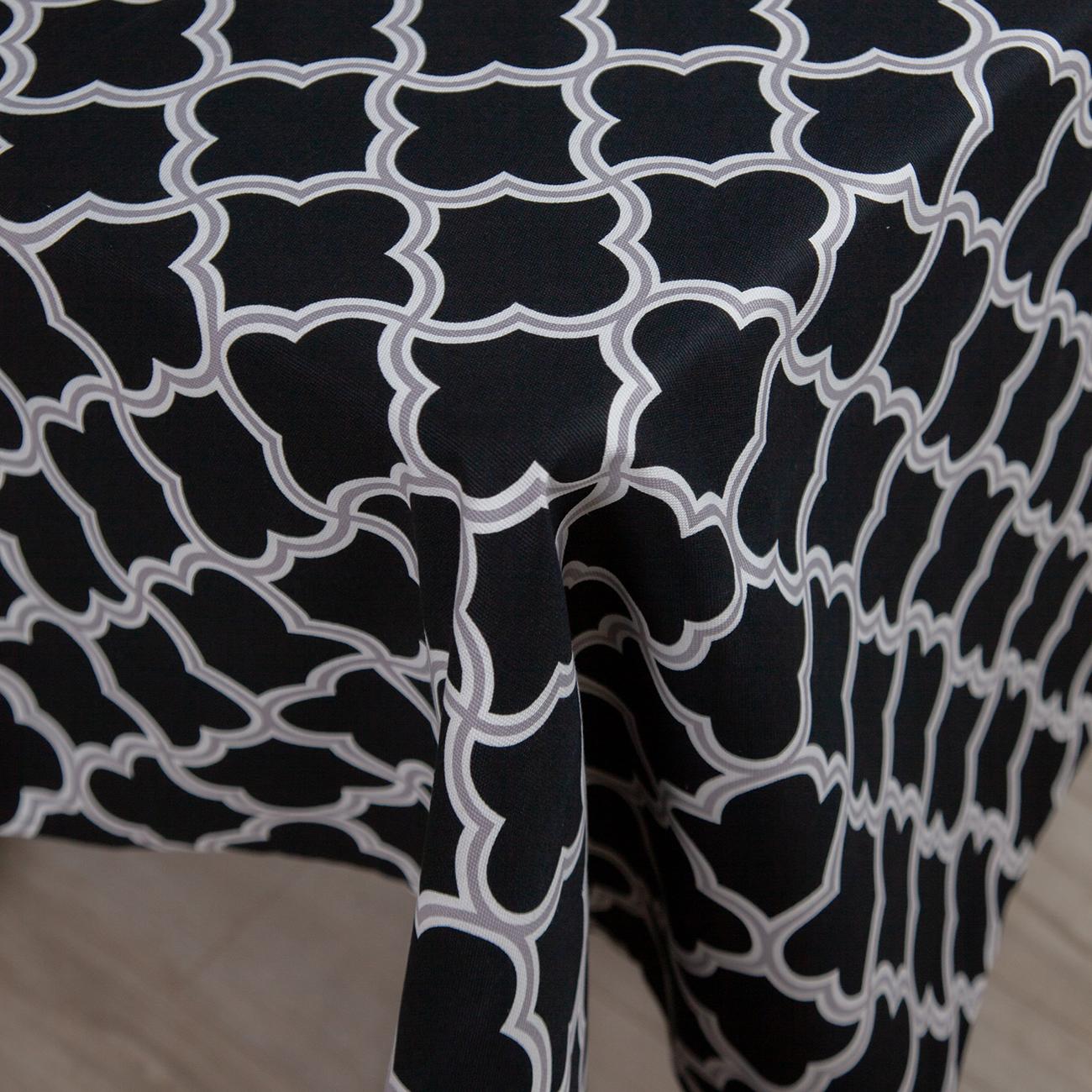 Tablecloth "Panama" water repellent Black Puzzle, 160x200 - Photo 3