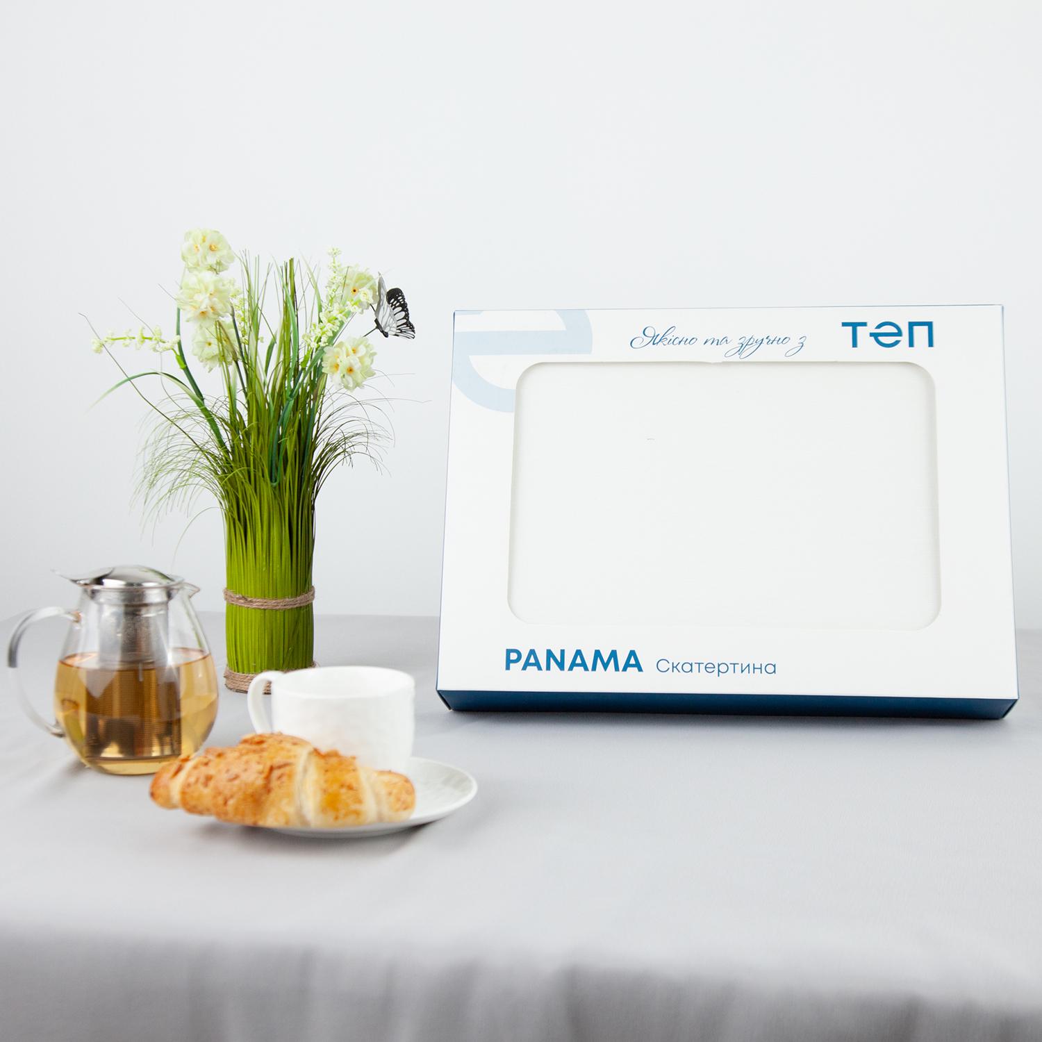 Tablecloth "Panama" water repellent White, 180x220 - Photo 2